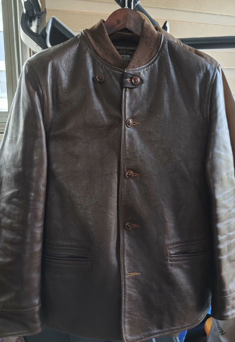 image of Freewheelers Muhland Road Wooden Box Brake Leather Clothes in Black, Men's (Size XL)