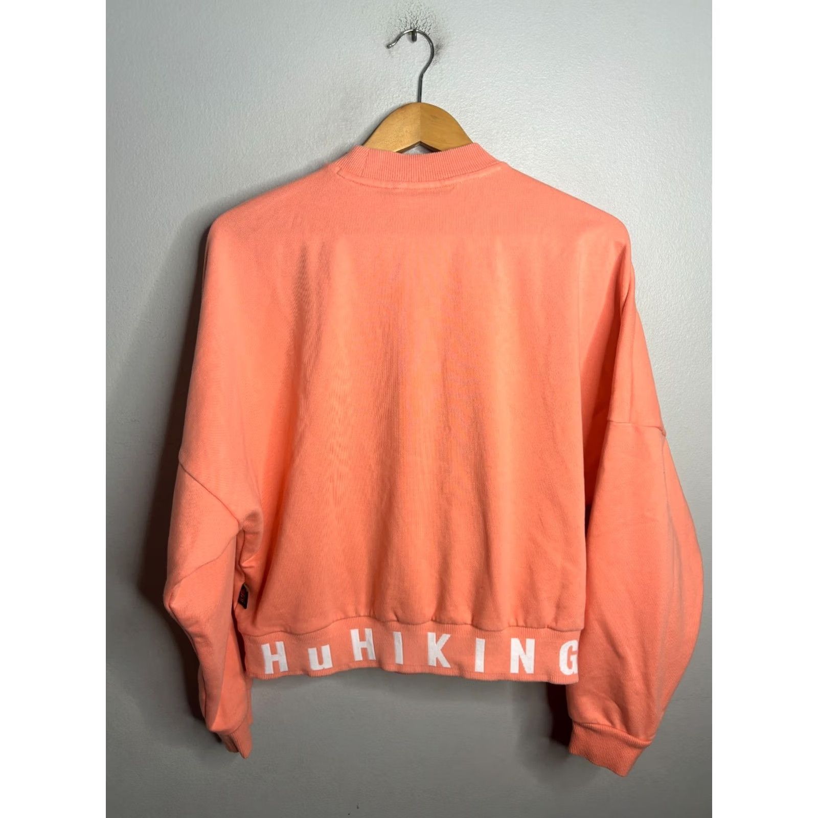 Adidas adidas Human Race Crew Neck Cropped Sweatshirt Women XL Red 100% Cotton Logo Activewear Racing Pullover Shirt Women's Sweatshirt Size XL / US 12-14 / IT 48-50 - 5 Thumbnail