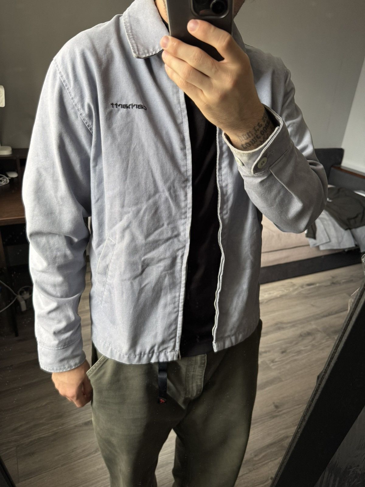Carhartt Vintage Carhartt Workwear jacket Detroit L Size US L / EU 52-54 / 3 - 3 Thumbnail