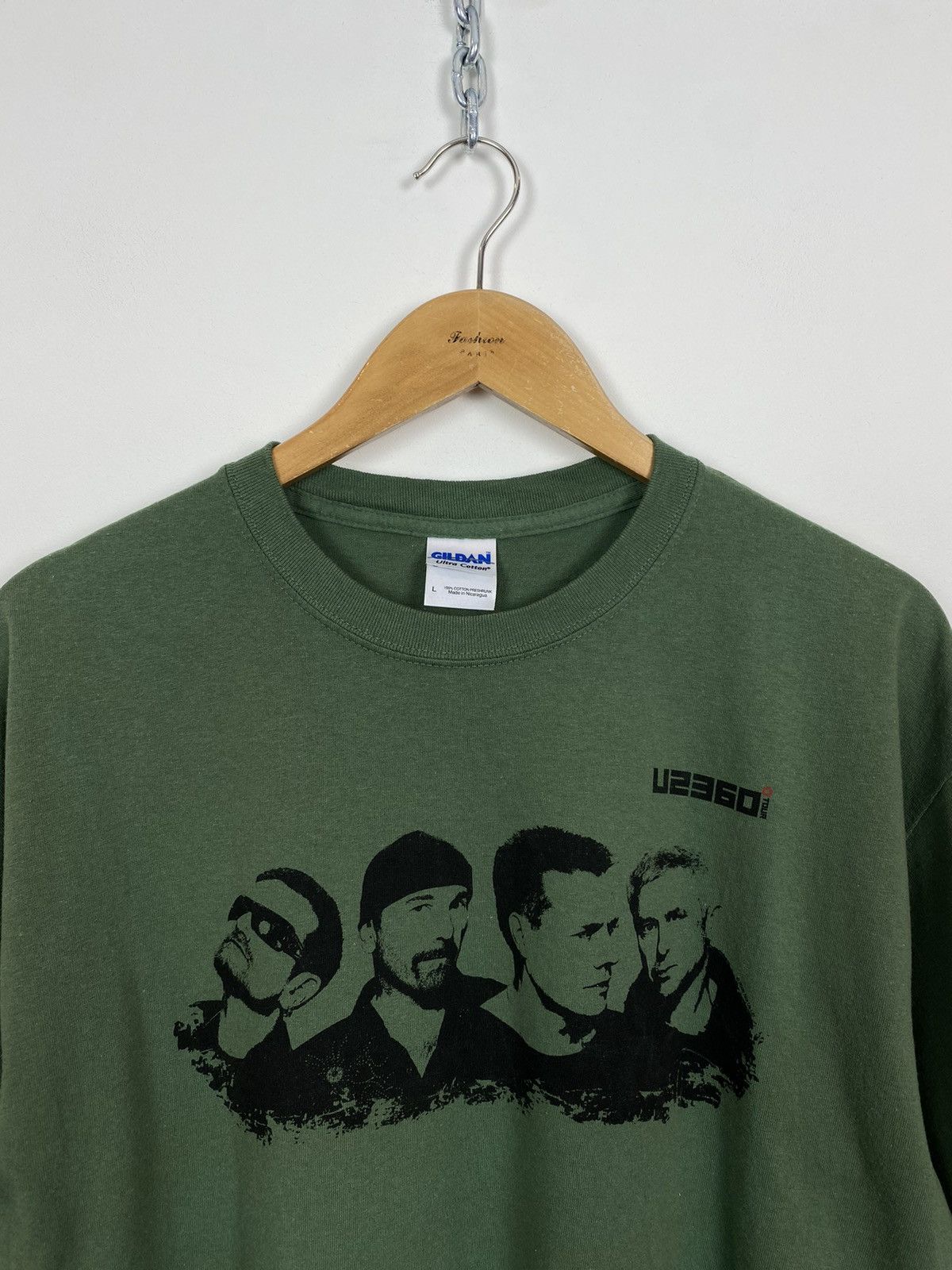 Band Tees Gildan U2 360 Tour 2009 Short Sleeve T-Shirt Size L Green Size US L / EU 52-54 / 3 - 2 Thumbnail