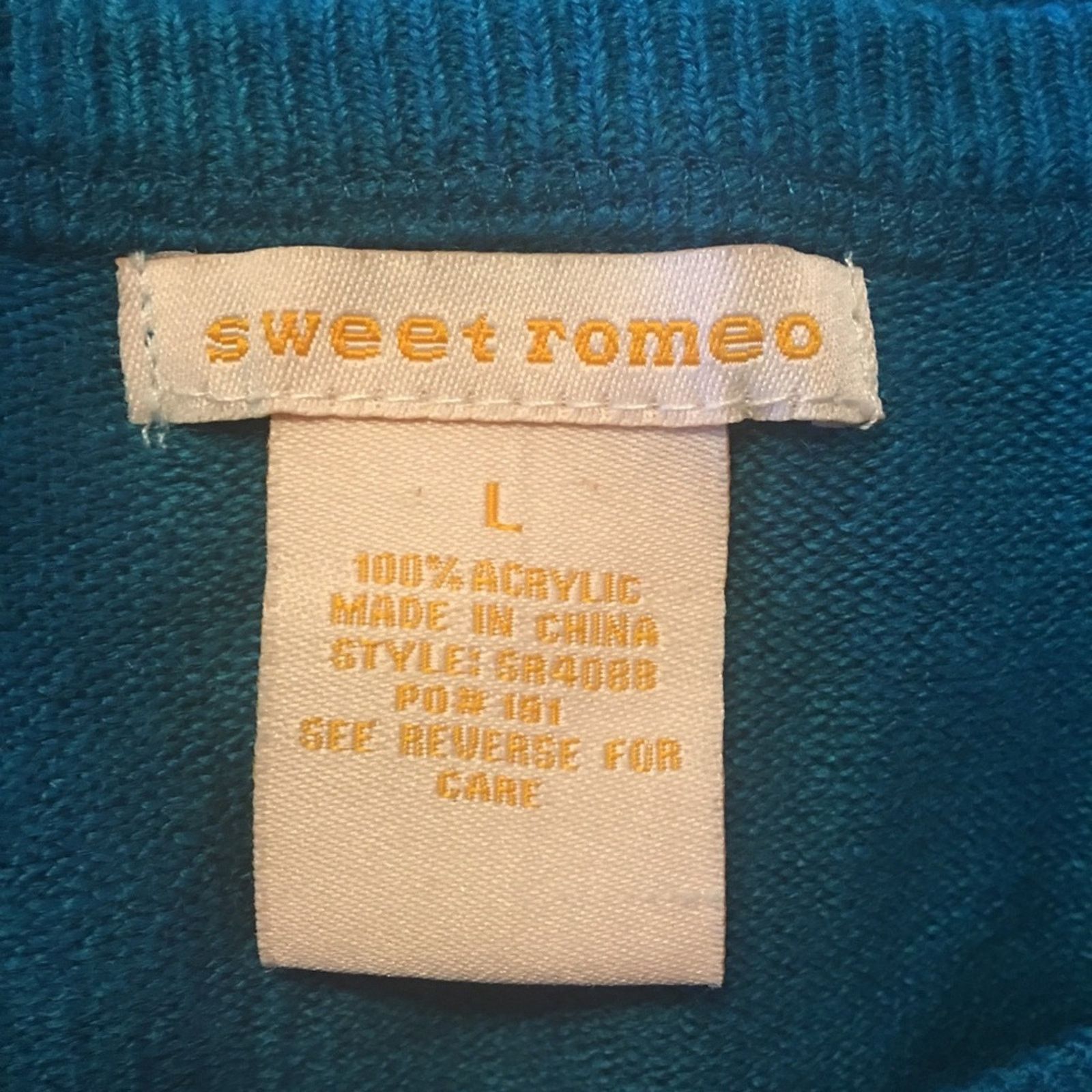 Other Sweet Romeo turquoise blue soft sweater L Size L / US 10 / IT 46 - 6 Thumbnail
