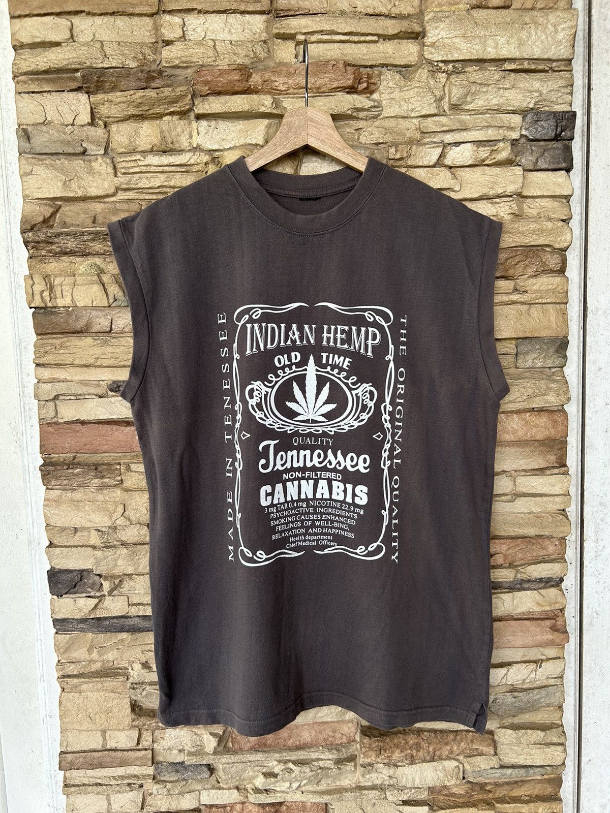 Vintage Vintage Indian Hemp Tennessee Cannabis Tees Marijuana Ganja Size US L / EU 52-54 / 3 - 1 Thumbnail
