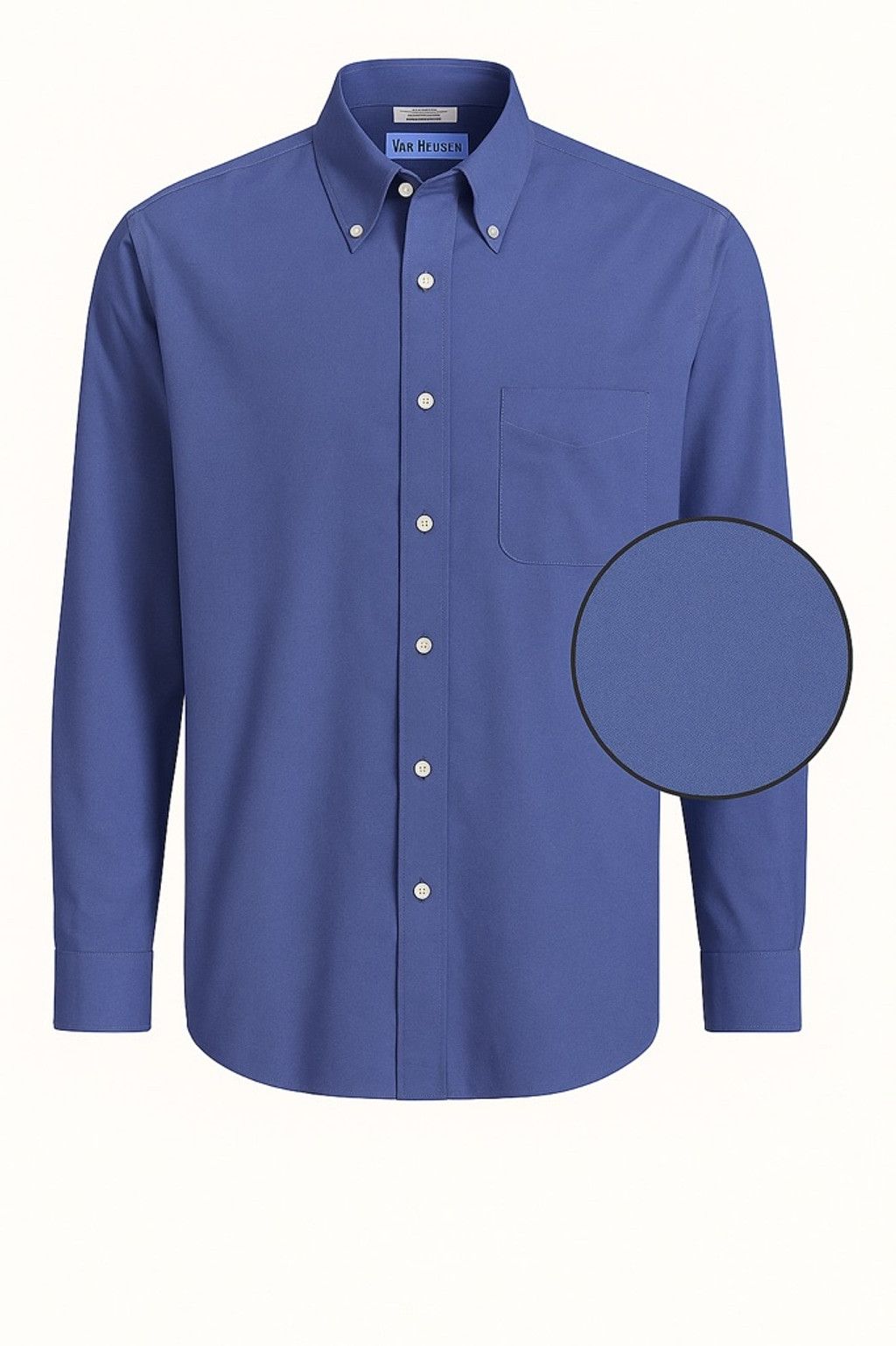 Van Heusen Van Heusen Blue Pinpoint Oxford Dress Shirt 18.5 34/35 Size US S / EU 44-46 / 1 - 2 Thumbnail