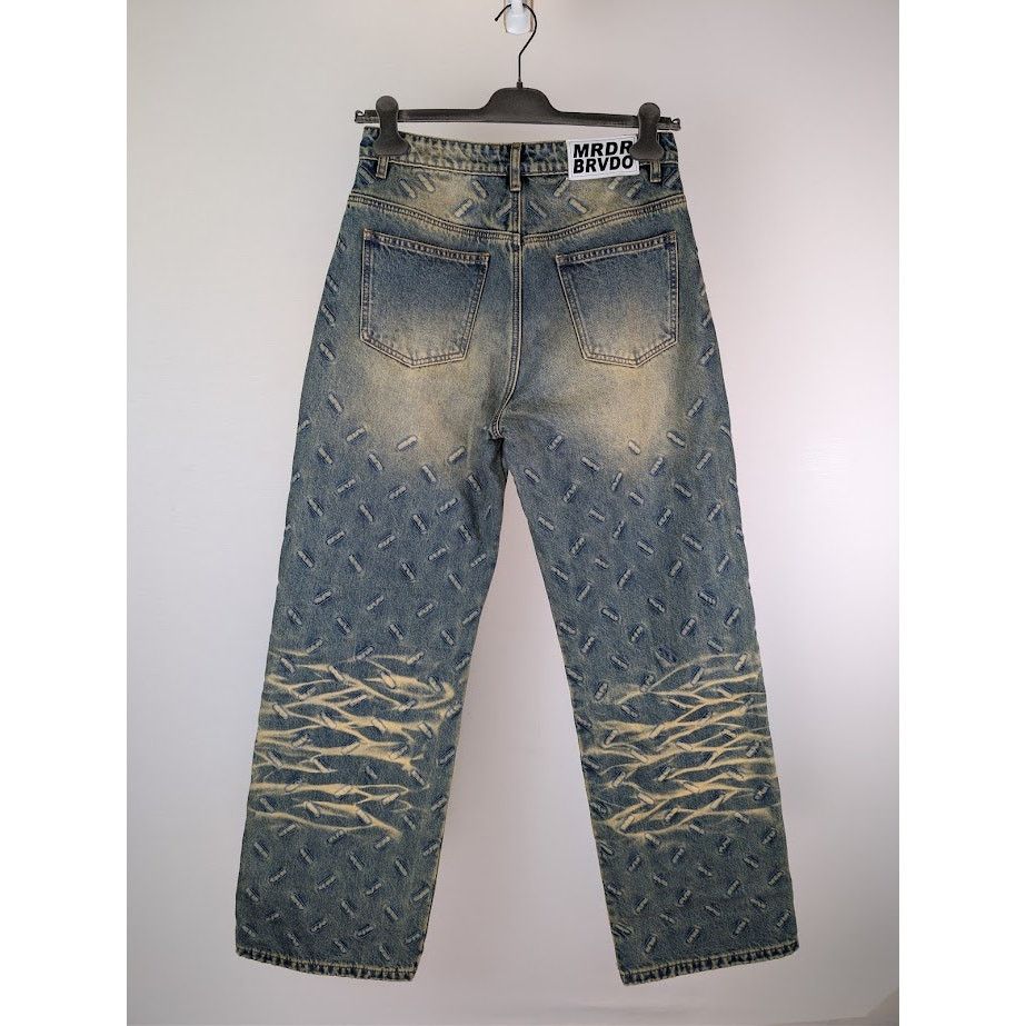Who Decides War o1rshd1 Thread Plate Denim Jeans in Denim Size US 30 / EU 46 - 10 Thumbnail