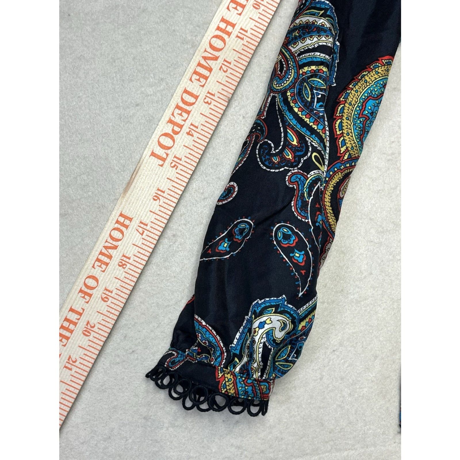 J.Crew J.Crew Blouse Long Sleeve 100% Silk Paisley Multi Women Size 2 Size XS / US 0-2 / IT 36-38 - 5 Thumbnail