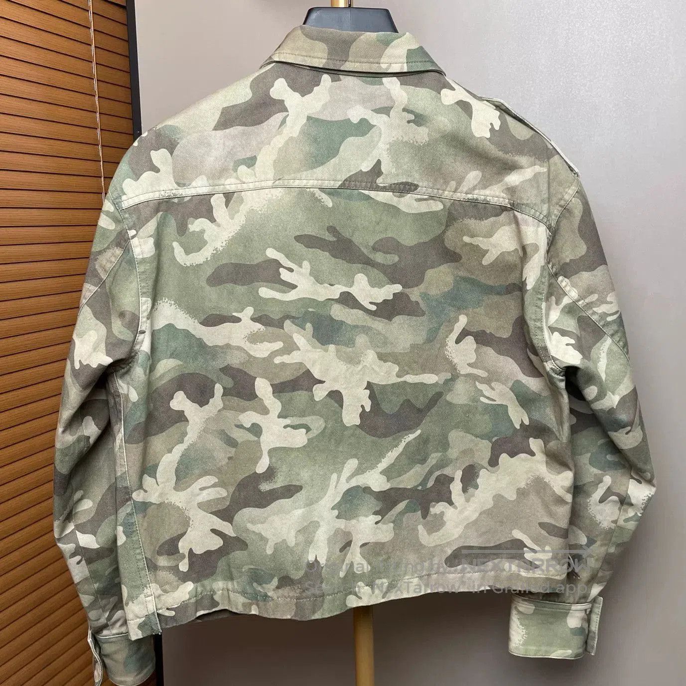 Celine CELINE Denim Camouflage Jacket. Size XXS / US 00 / IT 34 - 2 Thumbnail