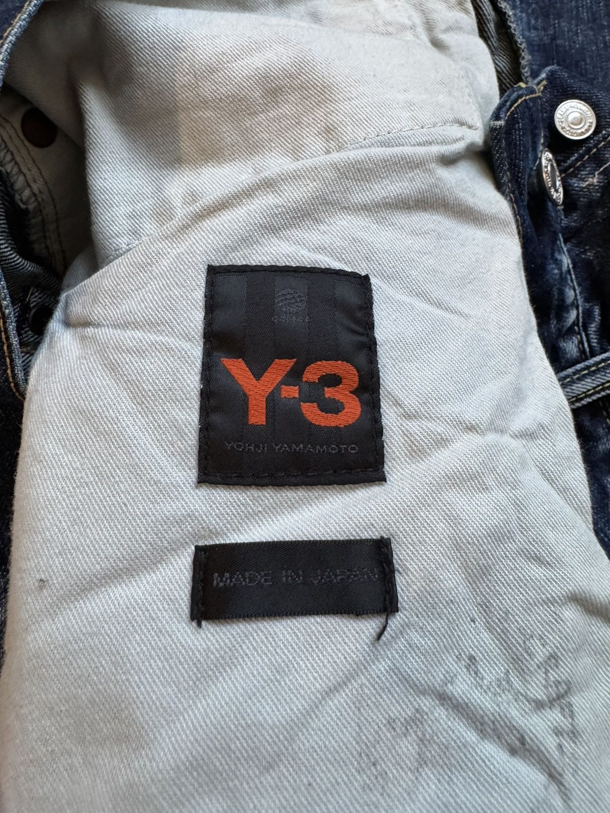 Y-3 Y-3 'SS/2004' RUNWAY 3-Stripe LOGO Blue Denim JEANS Sz 34 Size US 34 / EU 50 - 17 Thumbnail