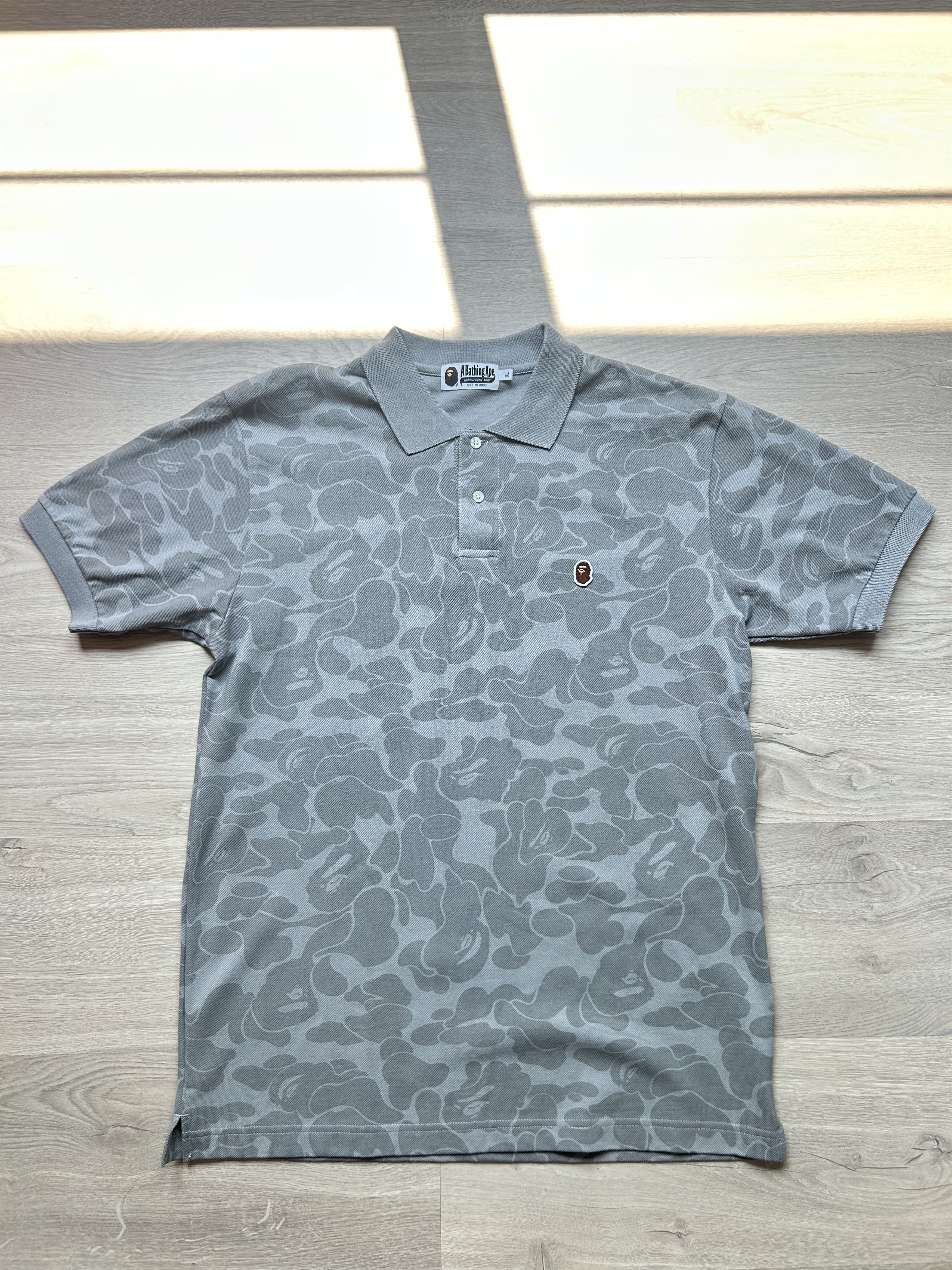 Bape Mix Camo Relaxed Side Shark Polo | Grailed