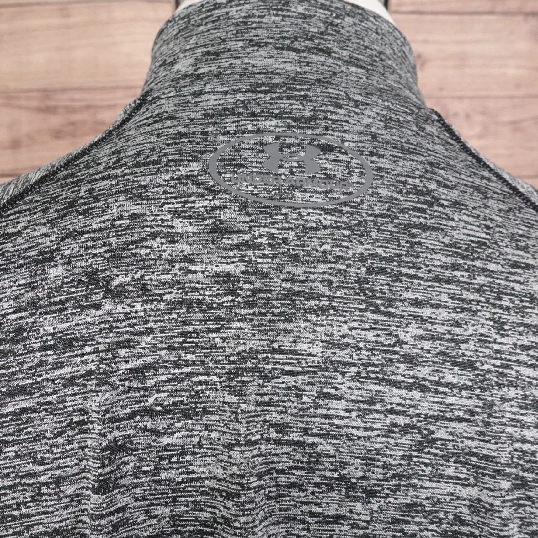 Under Armour Under Armour HeatGear Pullover Mens M Gray Mock Neck 1/4 Zip Long Sleeve Raglan Sleeve Sweatshirt Size US M / EU 48-50 / 2 - 5 Thumbnail