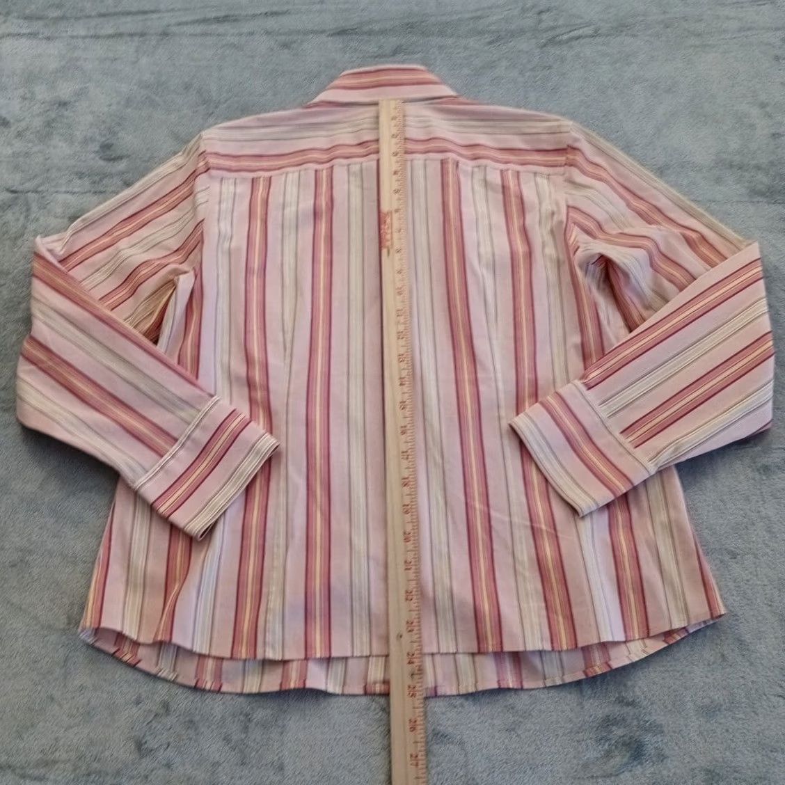 Talbots Talbots Shirt Petites Womens 12P Pink Striped Long Sleeve Button Up Womens Mens? Size XL / US 12-14 / IT 48-50 - 6 Thumbnail