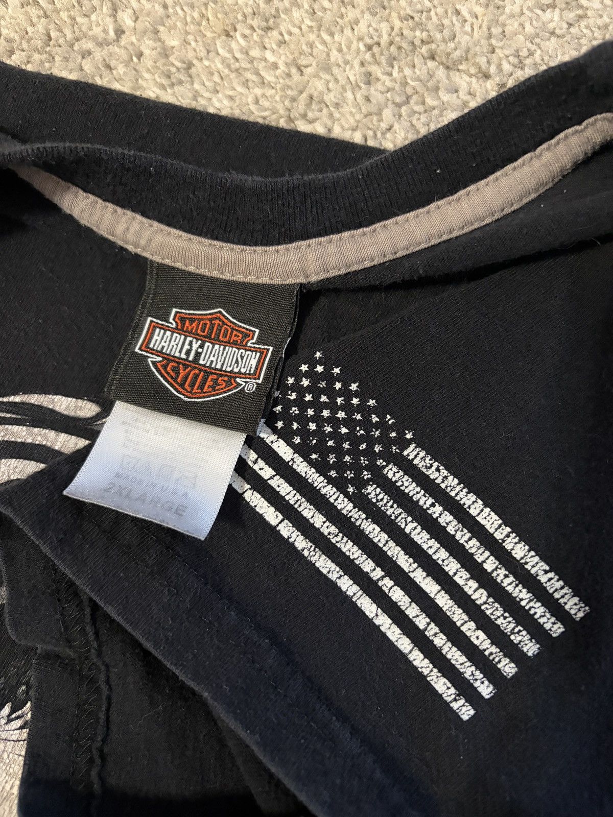 Harley Davidson Harley Davidson Eagle Graphic T Shirt Size XXL Double Sided Size US XXL / EU 58 / 5 - 5 Thumbnail