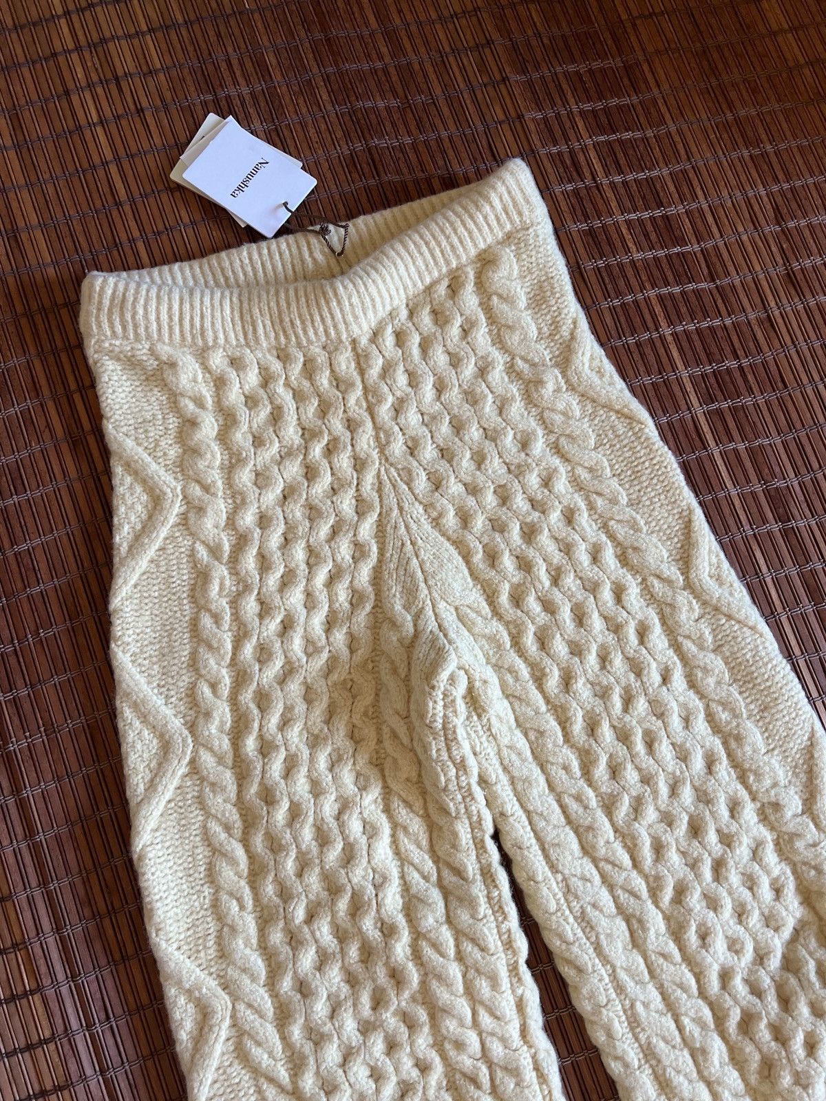 Nanushka Nanushka Rufa Pale Yellow Cashmere/Merino Wool Straight Pant Size 27" / US 4 / IT 40 - 7 Thumbnail