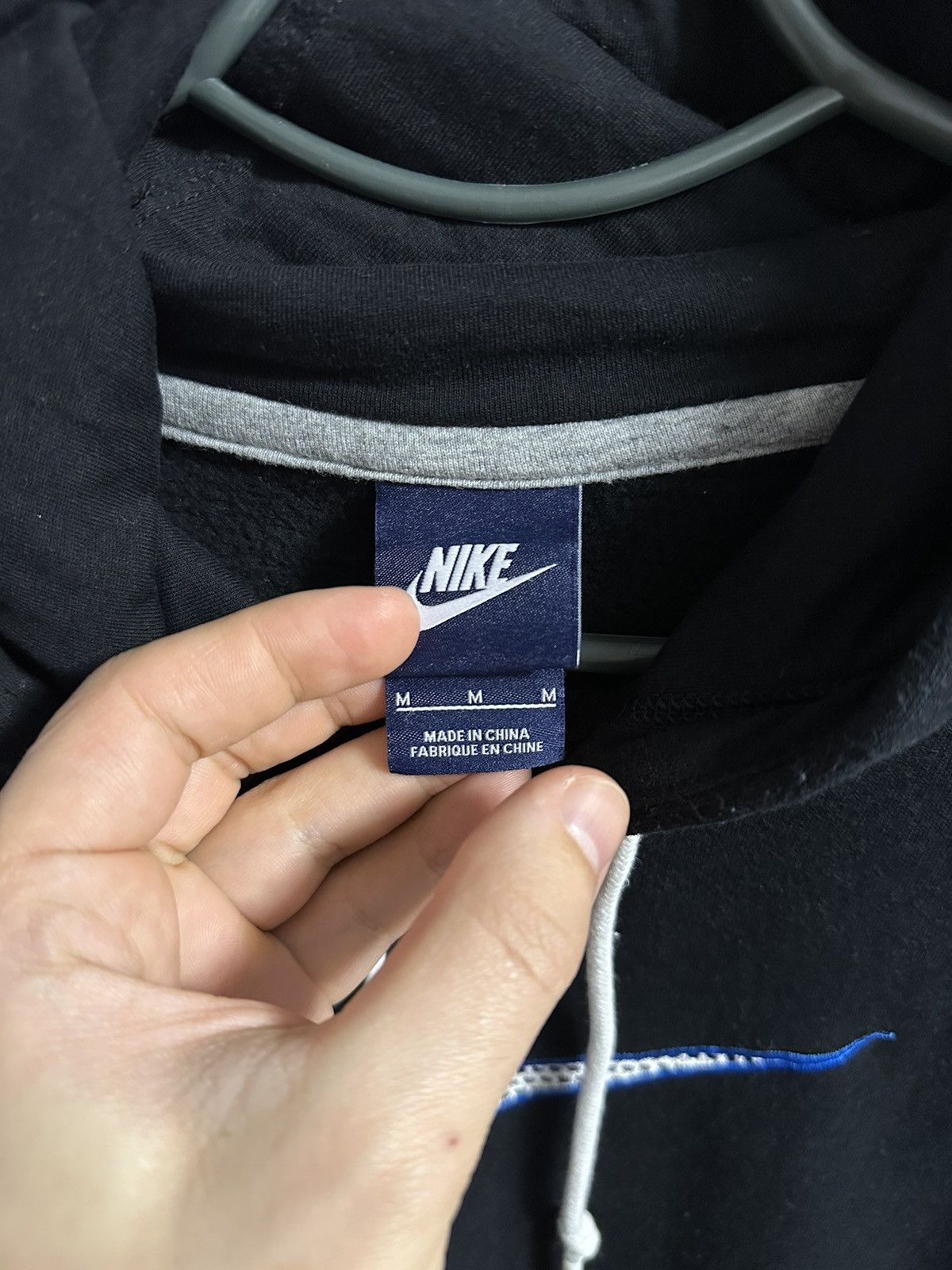 Nike Rare Vintage Hoodie Nike Beg Logo Centr Swoosh Drill. Size US M / EU 48-50 / 2 - 7 Thumbnail