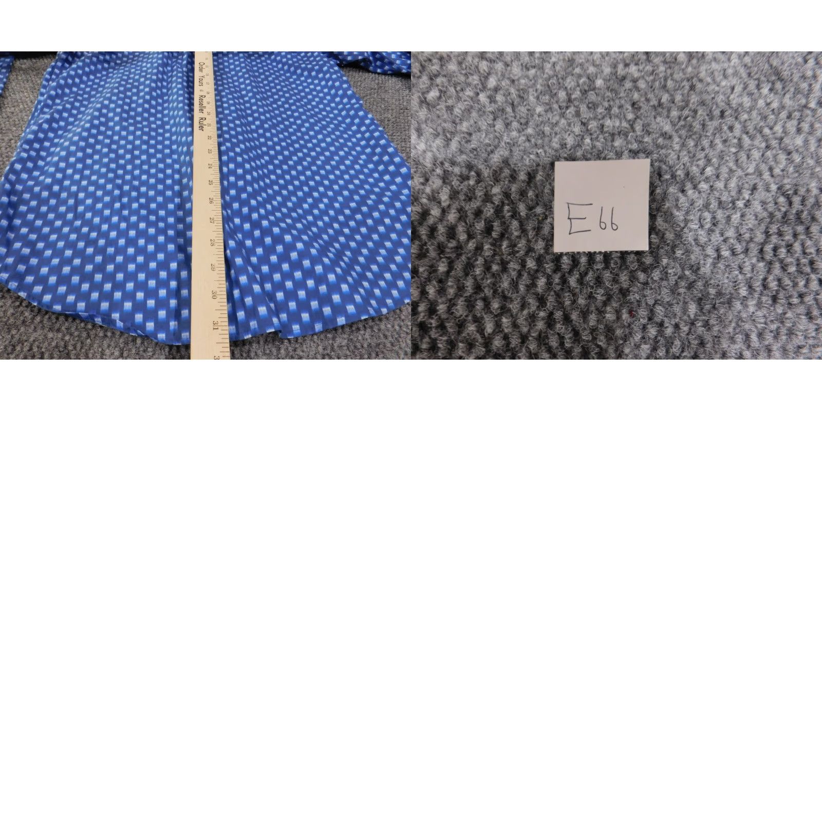 BUGATCHI Bugatchi Mens Button-Up Shirt Collar Down Long Sleeve Geometric Blue Cotton Knit Casual Regular M Size Adult Mens Size US M / EU 48-50 / 2 - 8 Thumbnail
