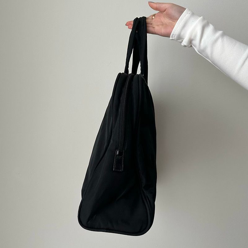 Prada Prada Black Nylon Tote Bag w/ Lock & Key Size ONE SIZE - 4 Thumbnail
