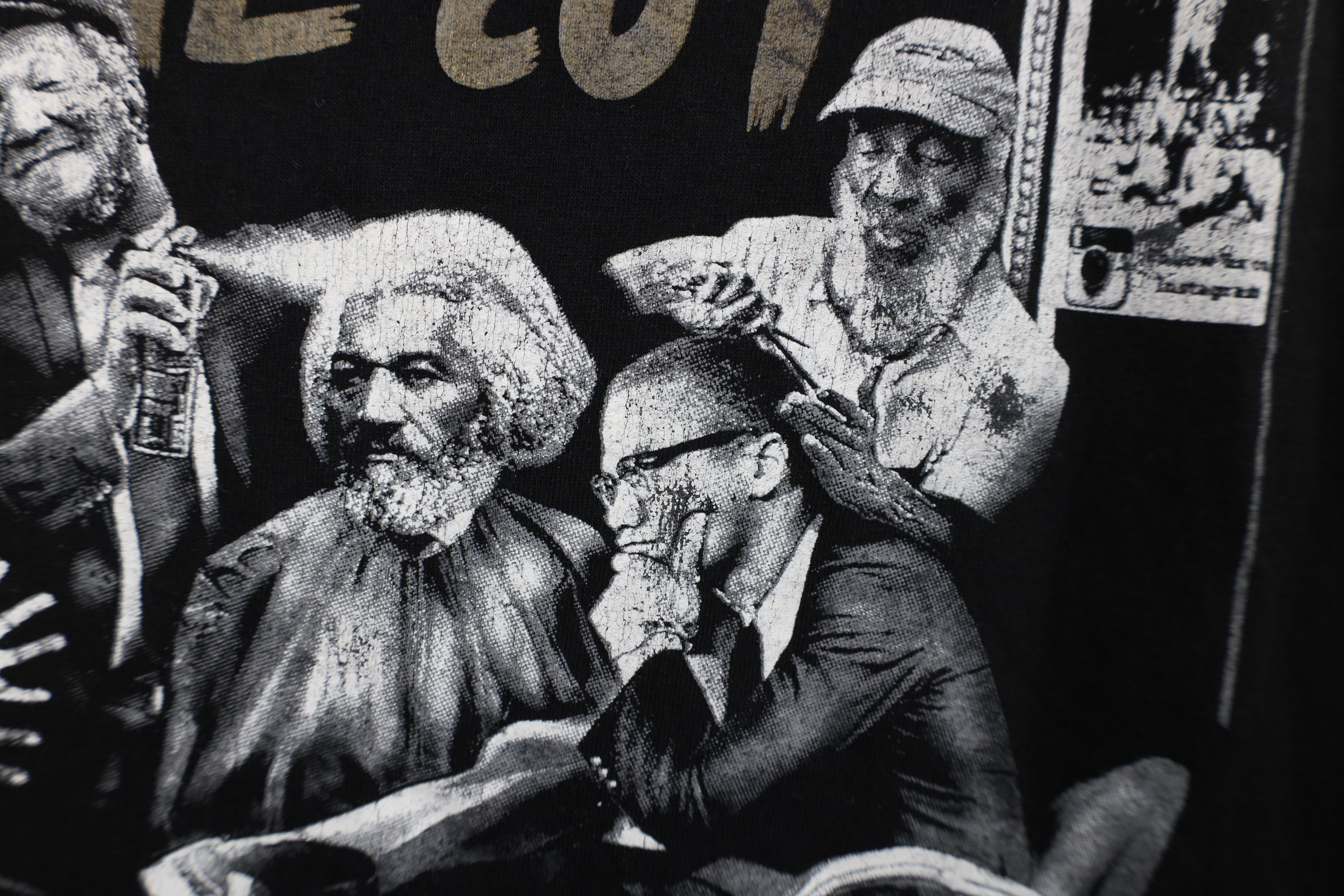 Vintage Streetwear MLK Jr Obama Malcom X Frederick Douglass T-Shirt Size US XXL / EU 58 / 5 - 7 Thumbnail