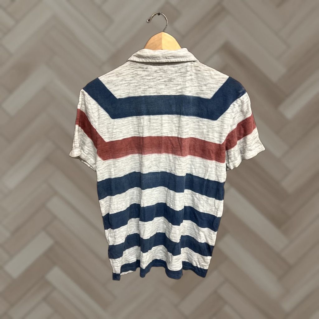 Hugo Boss HUGO BOSS Polo Mens Short Sleeve Striped Blue Red Size L Size US L / EU 52-54 / 3 - 1 Thumbnail