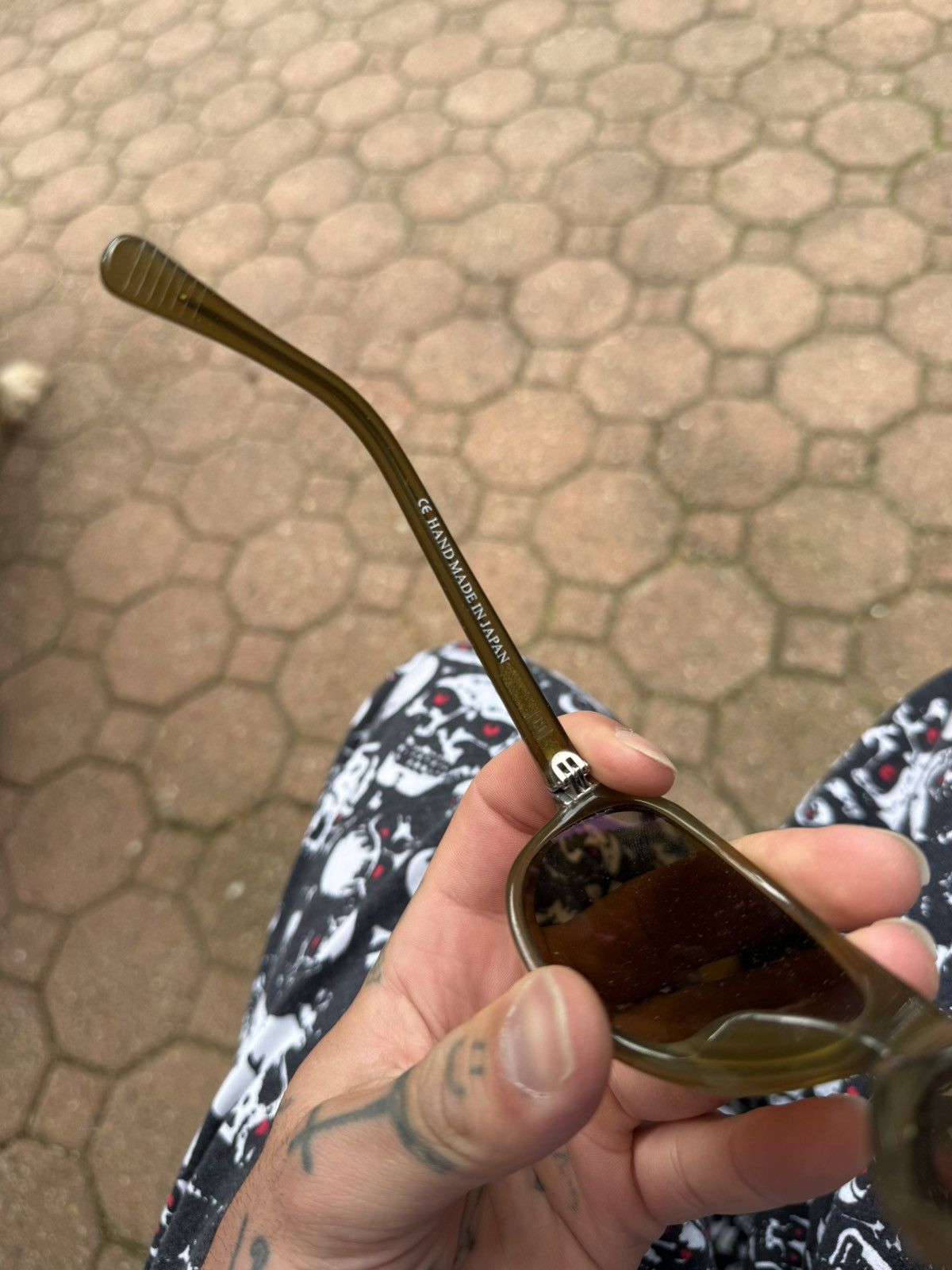 Handmade Olive brown handmade japan sunglasses retail $598 Size ONE SIZE - 6 Thumbnail