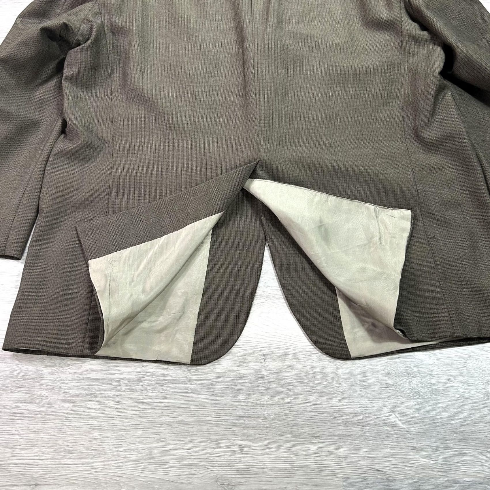Ralph Lauren Lauren Ralph Lauren Suit Mens 48 Wool Cashmere Brown Check 2 Piece Jacket Trousers Business Formal Wedding Mens Size 48R - 5 Thumbnail