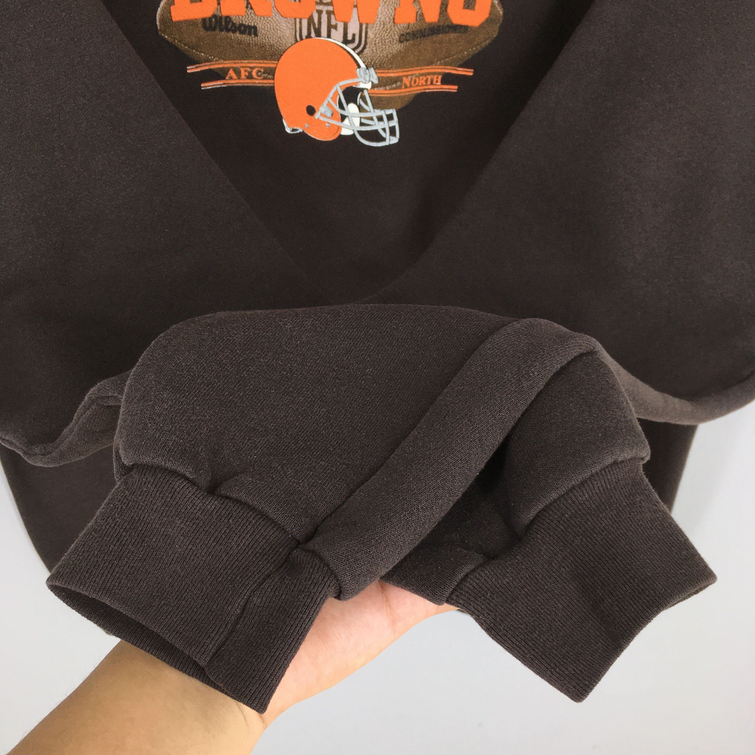 NFL Vintage Cleveland Browns Rugby NFL Sweatshirt XLarge Size US XL / EU 56 / 4 - 4 Thumbnail