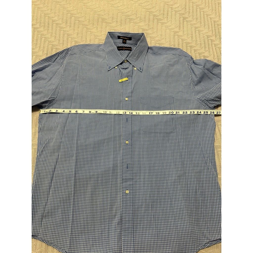 Tommy Hilfiger Tommy Hilfiger blue gingham button down size 16.5 Size US L / EU 52-54 / 3 - 5 Thumbnail