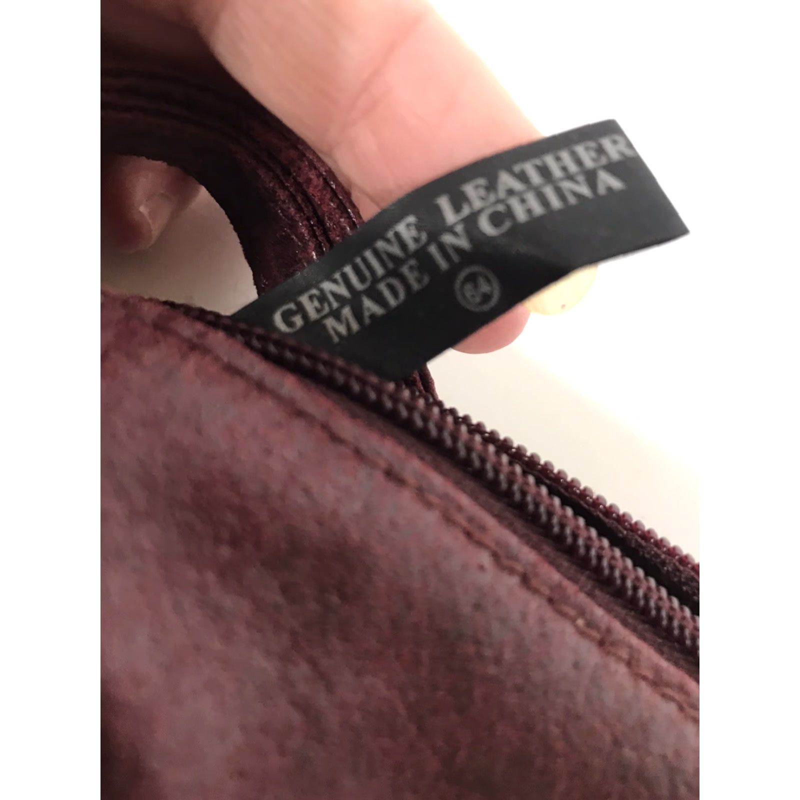 Greats Great American Leatherworks Burgundy Leather Clutch Bag Small 10.5" Lightweight Women's Size ONE SIZE - 6 Thumbnail