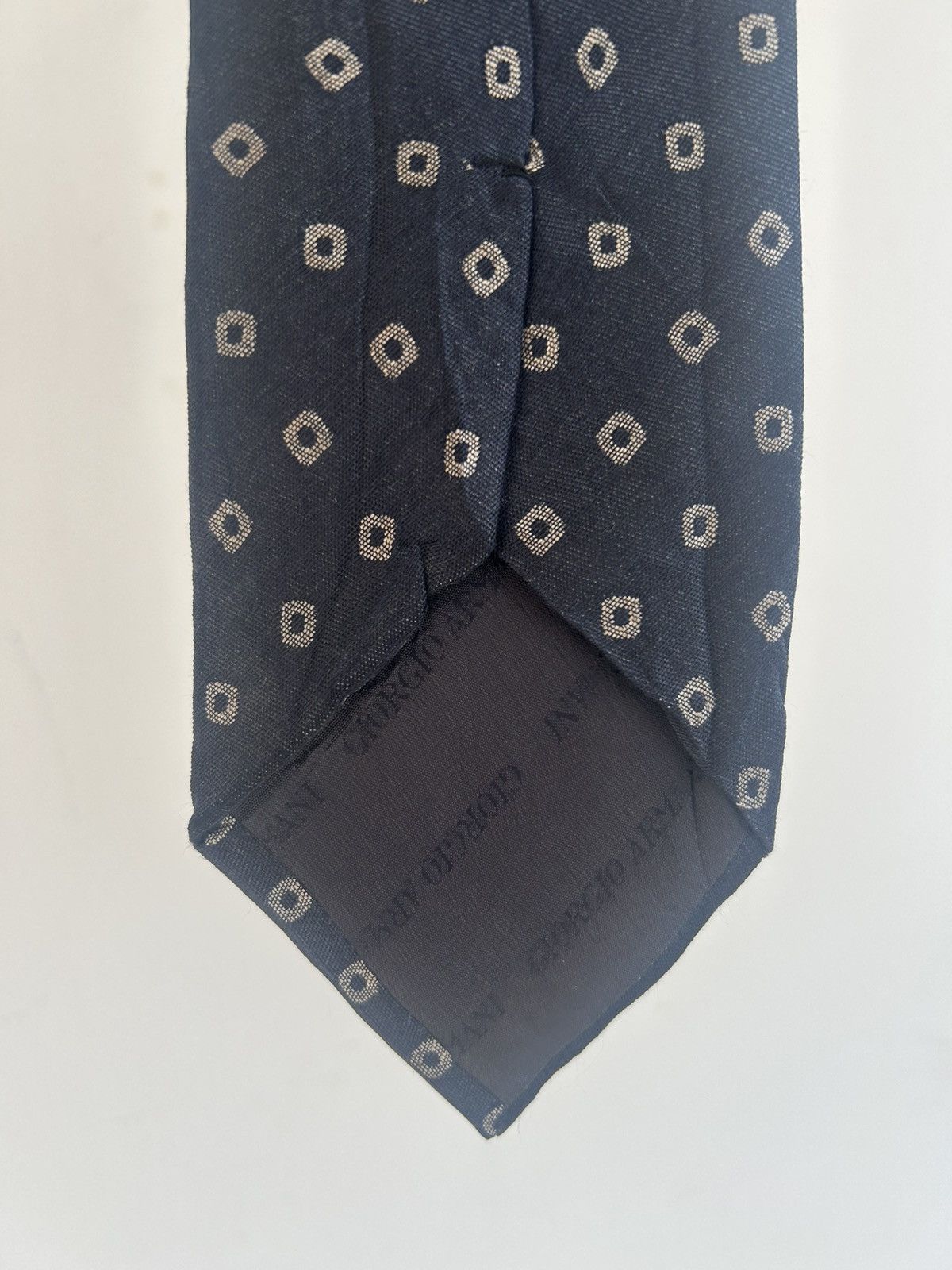 Armani Giorgio Armani Vintage Cravat Blue Size ONE SIZE - 6 Thumbnail