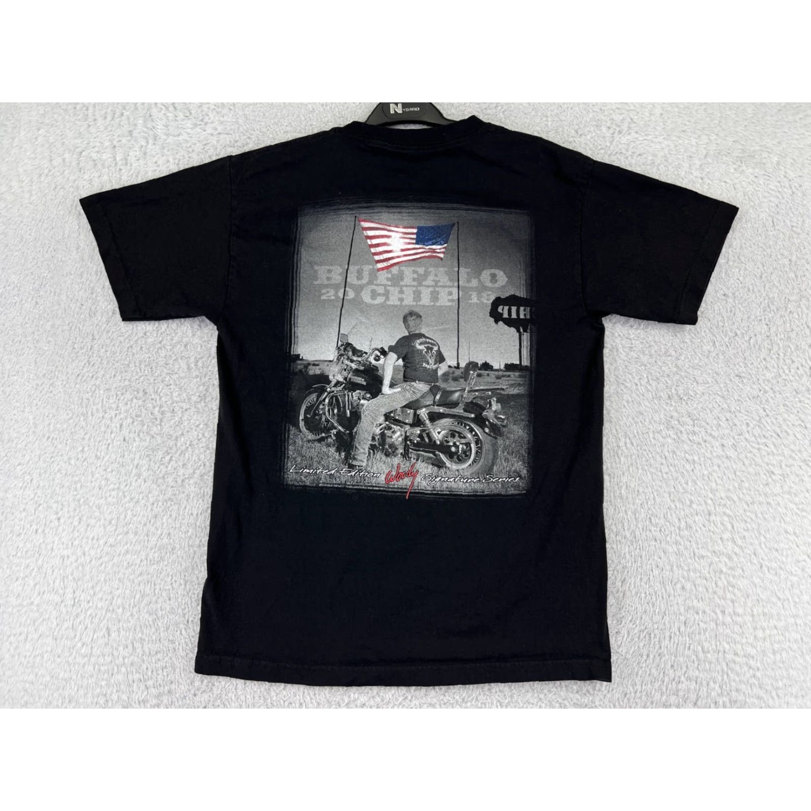 Vintage Buffalo Chip Shirt Men Medium Black 2018 Woody Signature Series Ride Free Cotton Shirt Men Black 2018 Woody Signature Series Ride Free Cotton Size US M / EU 48-50 / 2 - 2 Thumbnail