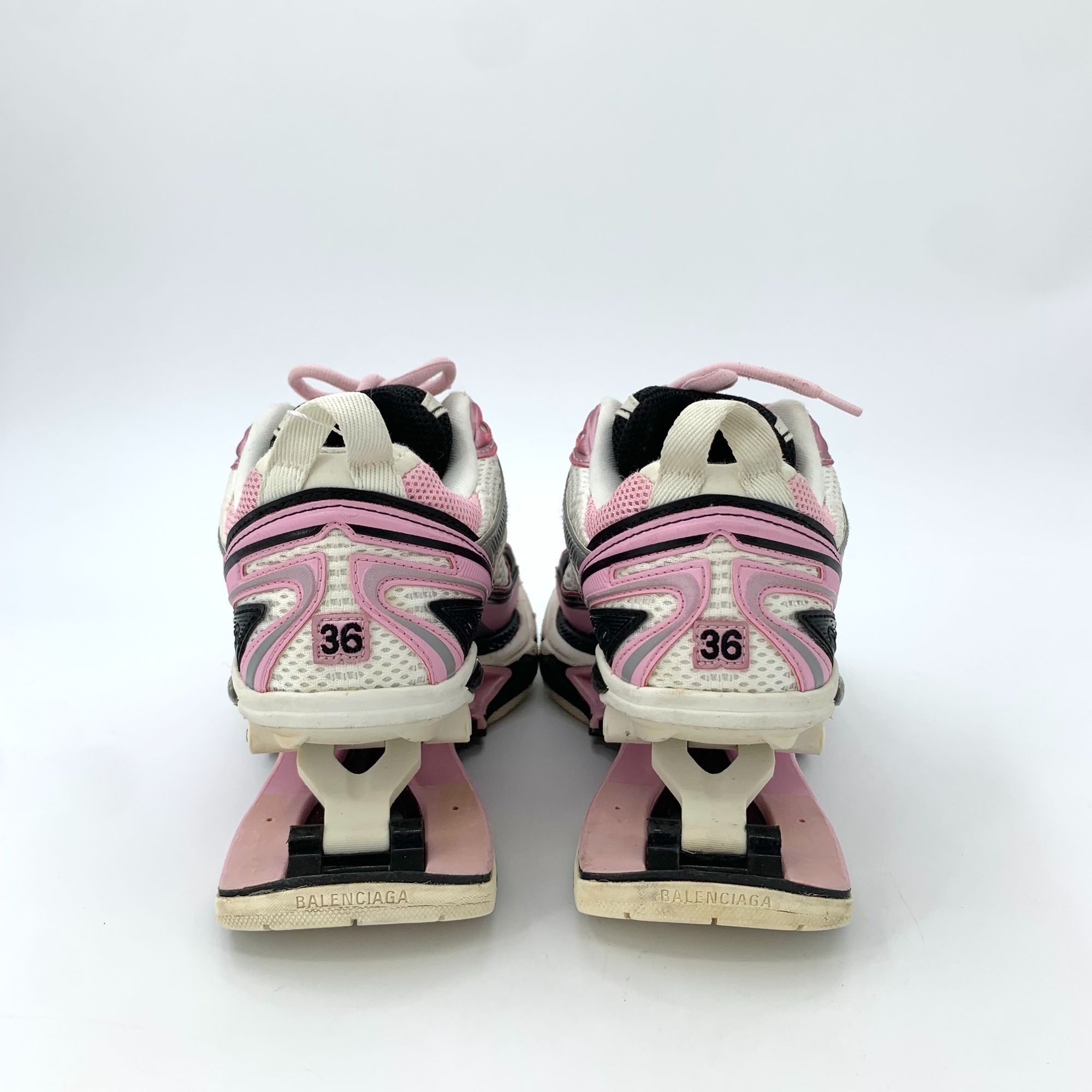 Balenciaga Balenciaga Womens Track 36 Sneakers Pink/White Mesh & Leathe Size US 6 / IT 36 - 4 Thumbnail