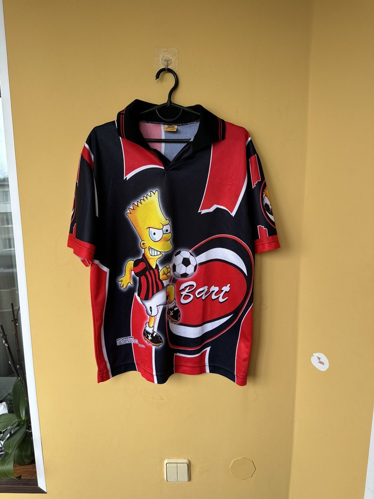 The Simpsons Rare Bart Simpson 1999 AC Milan Matt Groening Football Shirt Size US M / EU 48-50 / 2 - 1 Thumbnail