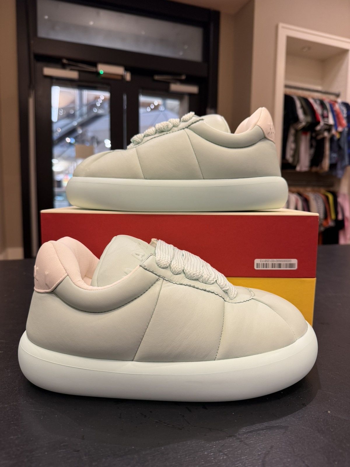 Marni Marni Bigfoot Leather Sneakers - Light Blue Size US 7 / EU 40 - 1 Thumbnail