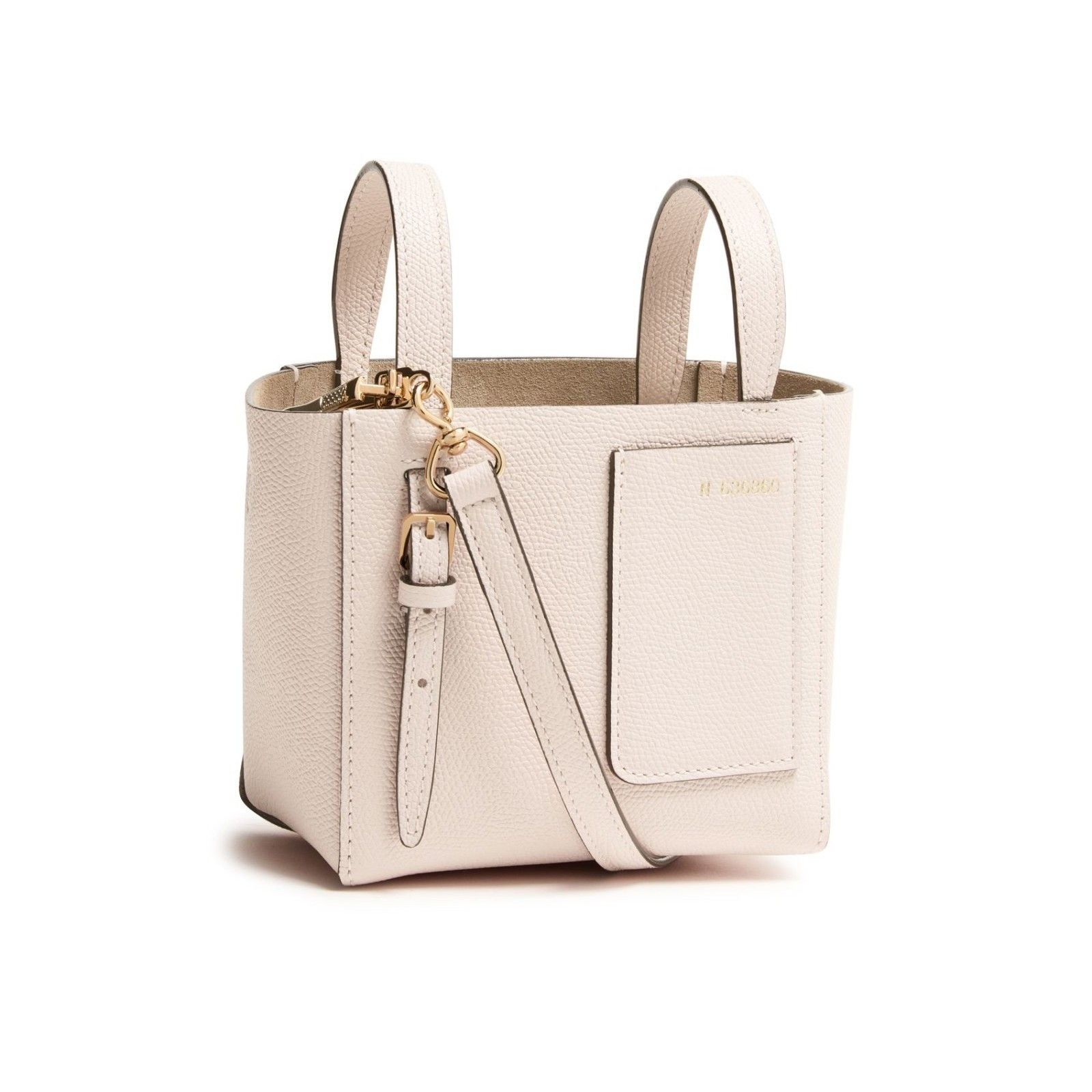 Valextra VALEXTRA Bucket Mini Pale Leather Top Handle Bag New Size ONE SIZE - 2 Thumbnail