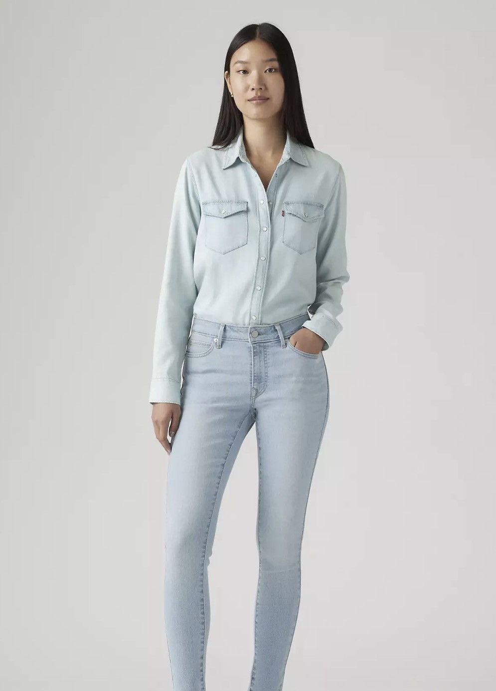Levi's LEVI’S 711 SKINNY WOMEN'S JEANS Size 25" / US 0 / IT 36 - 3 Thumbnail