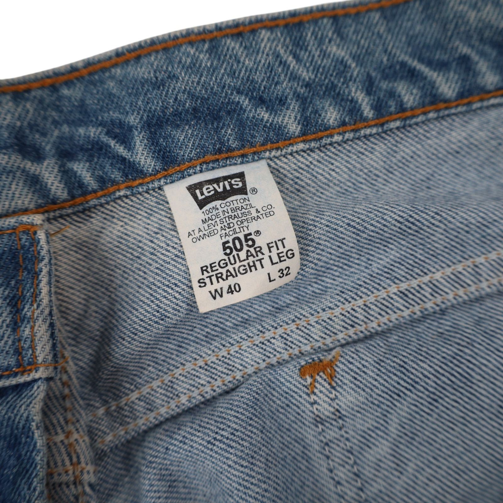 Levi's × Vintage Vintage Levi's 505 Straight Leg Orange Tab Denim Jeans Size US 40 / EU 56 - 12 Thumbnail