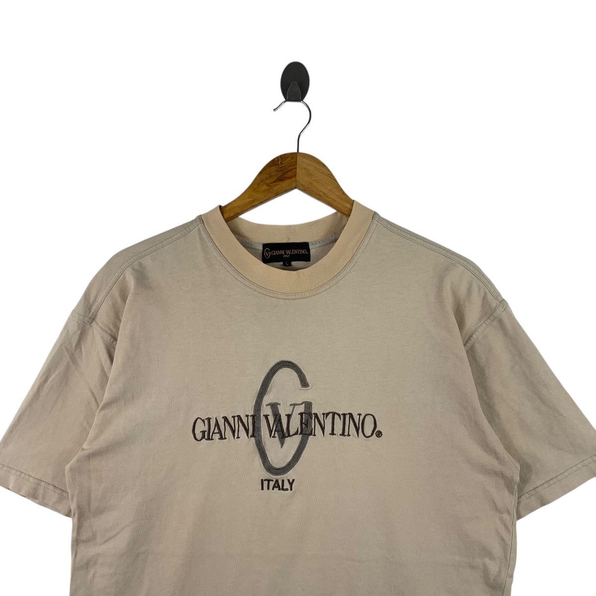 Gianni Valentino × Valentino GIANNI VALENTINO Italy Italian Designer Big Logo T-Shirt Size US L / EU 52-54 / 3 - 2 Thumbnail