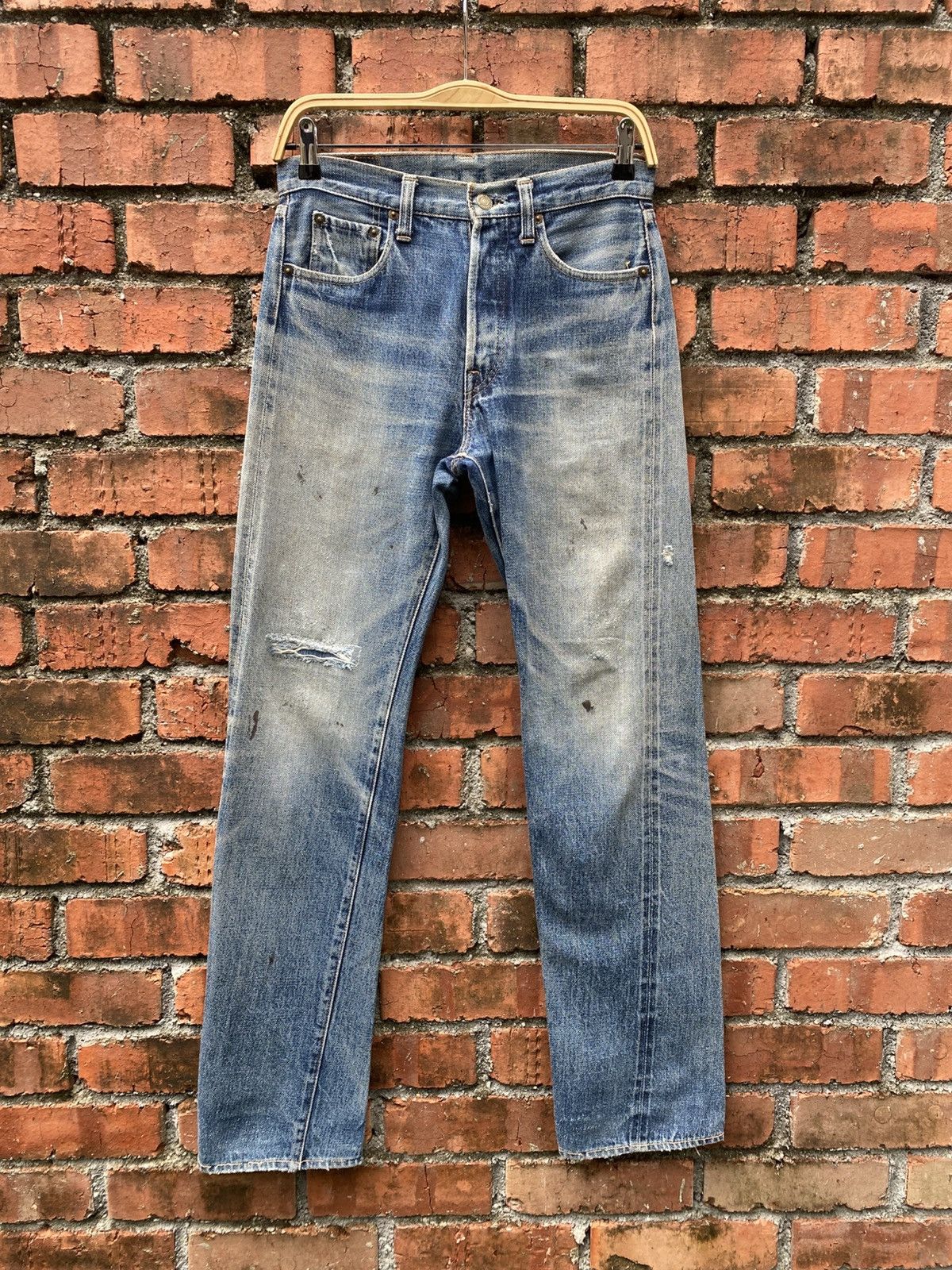 W29x32 denime redline distressed made in JAPAN