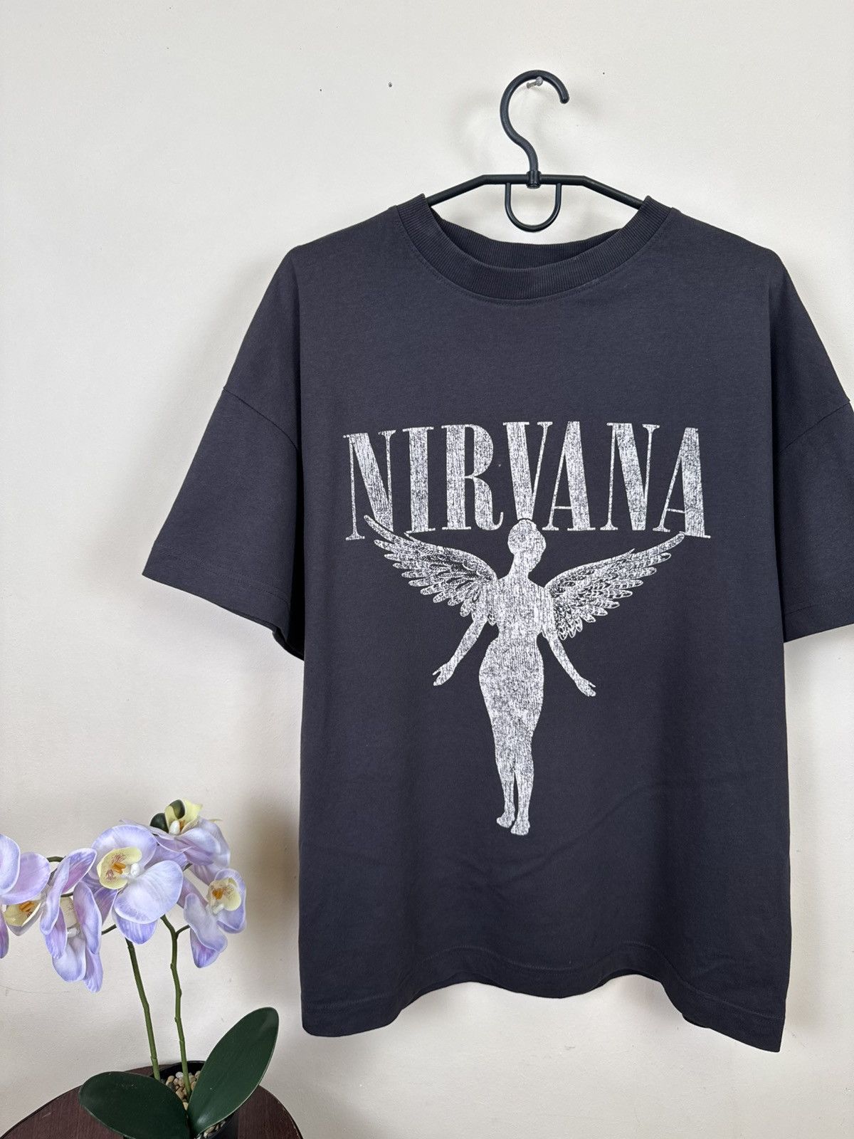 Other Nirvana T shirt In Utero Black Grey Rock Band Kurt Cobain L Size US L / EU 52-54 / 3 - 5 Thumbnail