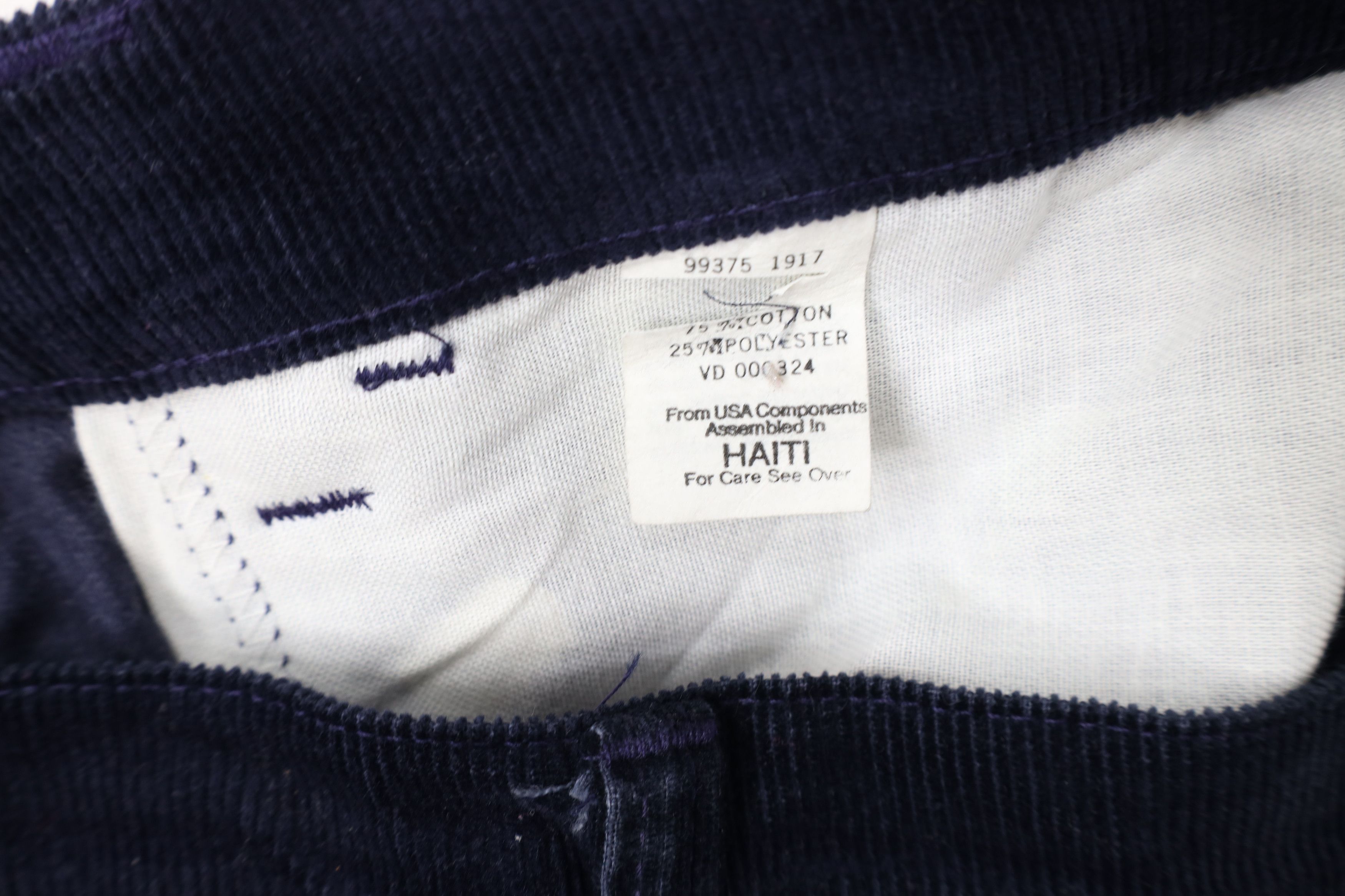 Gap Vintage 70s 80s Gap Straight Leg Corduroy Chino Pants Blue Size US 30 / EU 46 - 9 Thumbnail