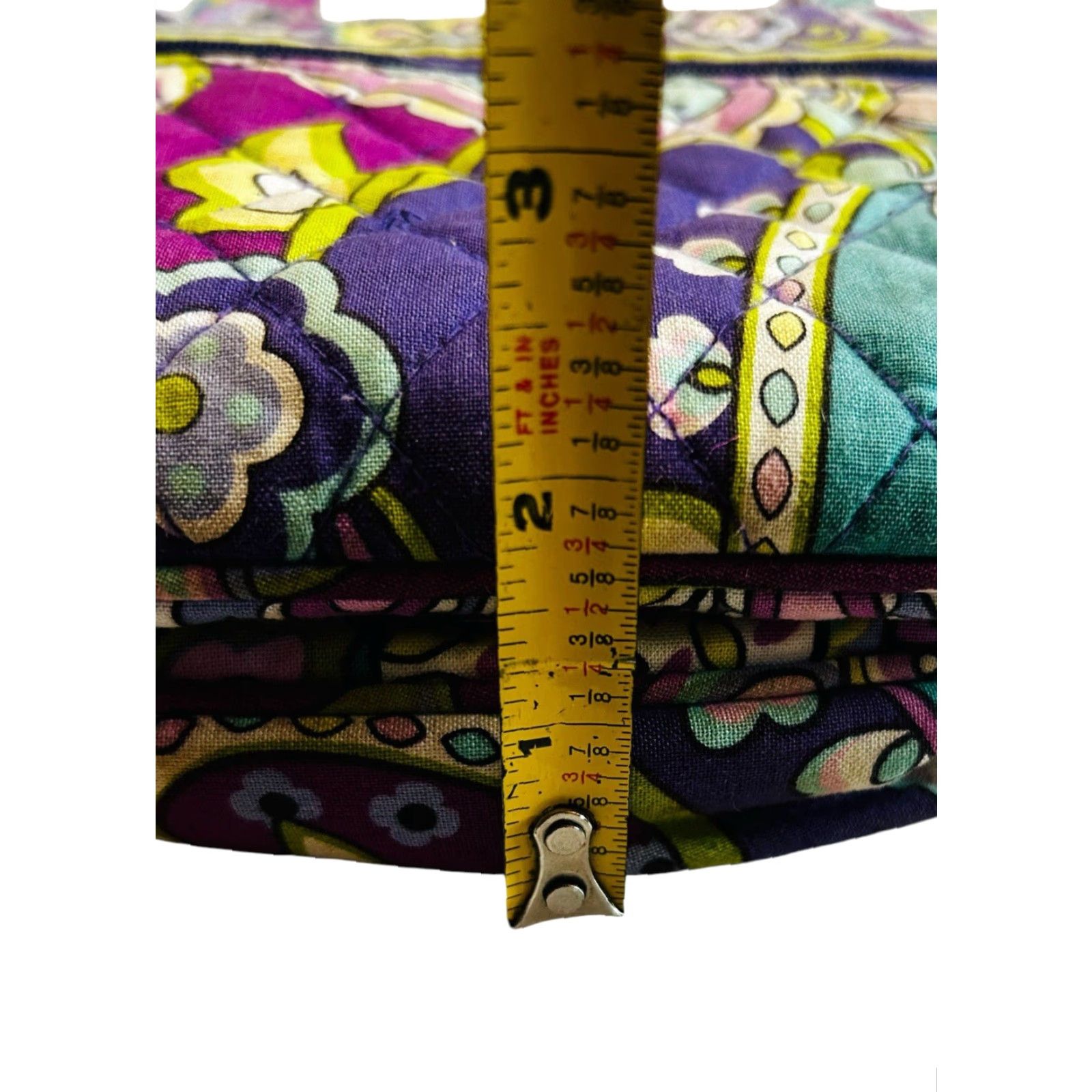 Vera Bradley Vera Bradley Crossbody Saddle Purse Purple Heather Paisley Bag Size ONE SIZE - 6 Thumbnail