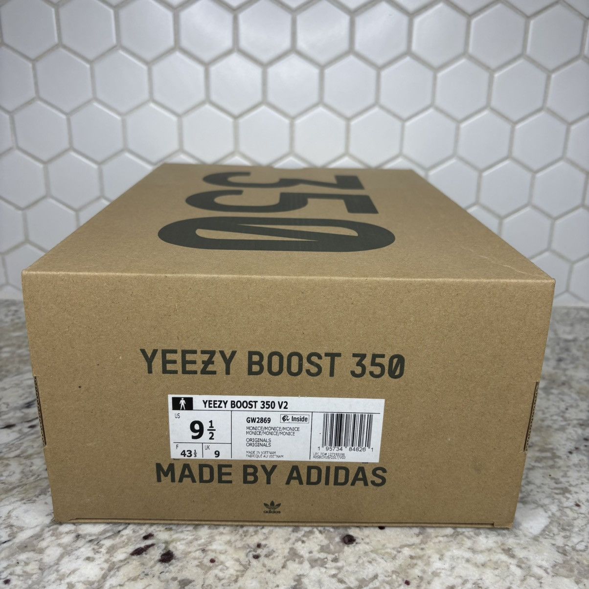 Adidas × Kanye West Size 9.5 Yeezy Boost 350 V2 Mono Ice Brand New With Box Size US 9.5 / EU 42-43 - 14 Thumbnail