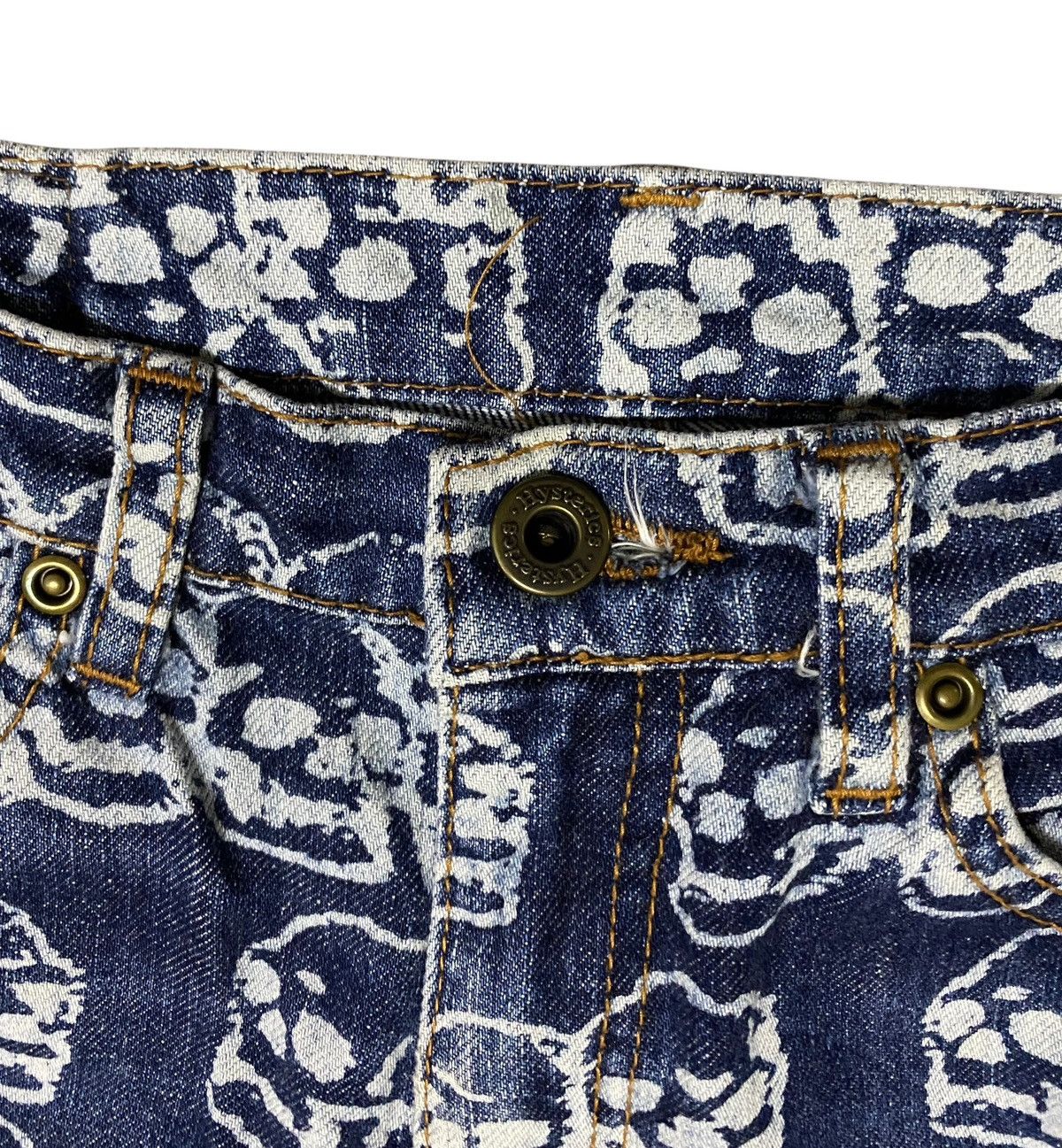 Hysteric Glamour Very Rare Vintage Hysteric Glamour Skull Print Jeans 1999s Size US 28 / EU 44 - 9 Thumbnail