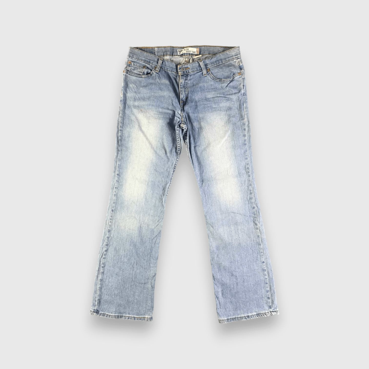 Levi's Vintage Blue Wash Levis 518 Flare Jeans-J4431 Size US 35 - 1 Thumbnail
