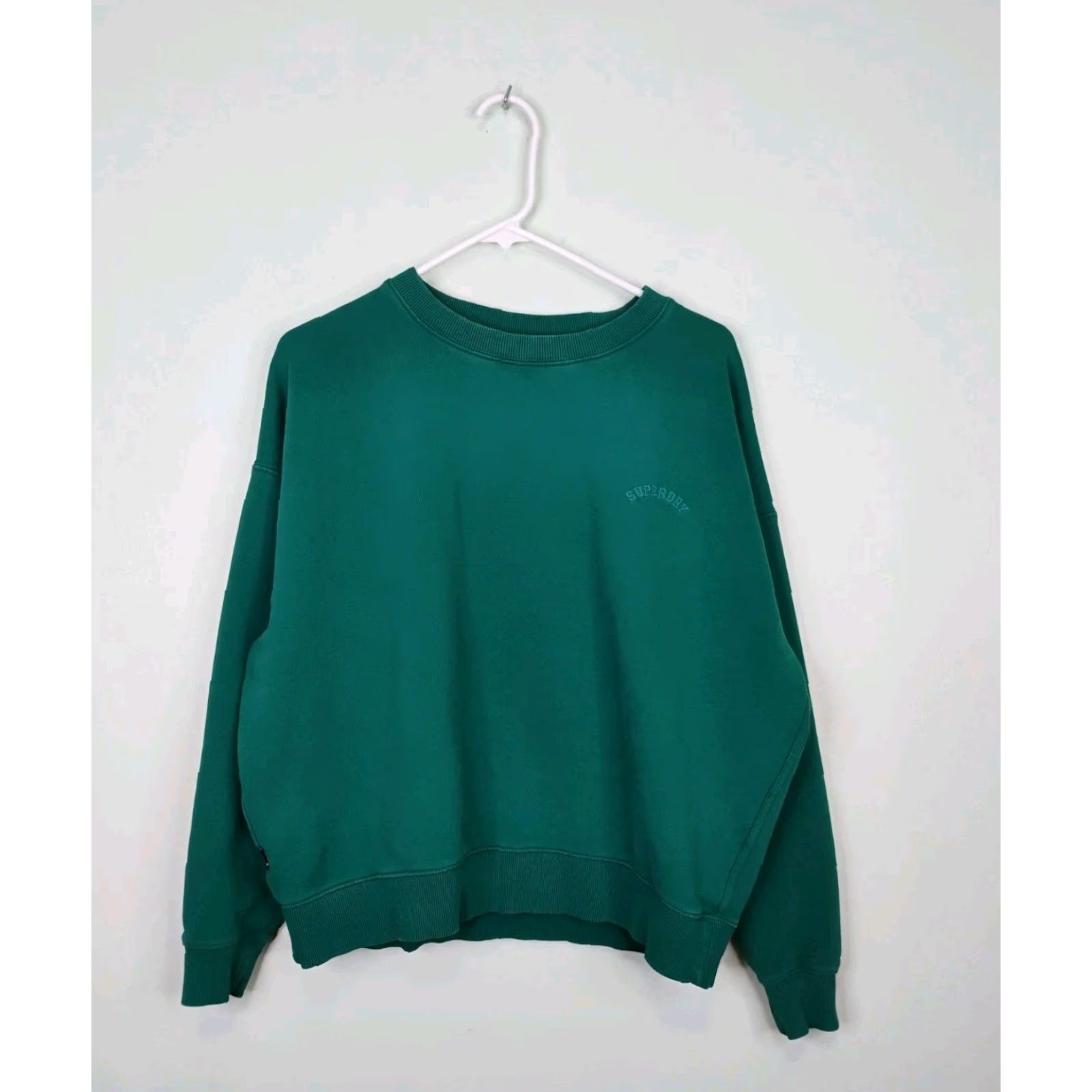 Superdry Superdry Crewneck Long Sleeve Fleece Sweatshirt XL Green Unisex Adults Oversized Pullover Sweatshirt Mens Womens (adjusted within allowed words) Size US XL / EU 56 / 4 - 2 Thumbnail