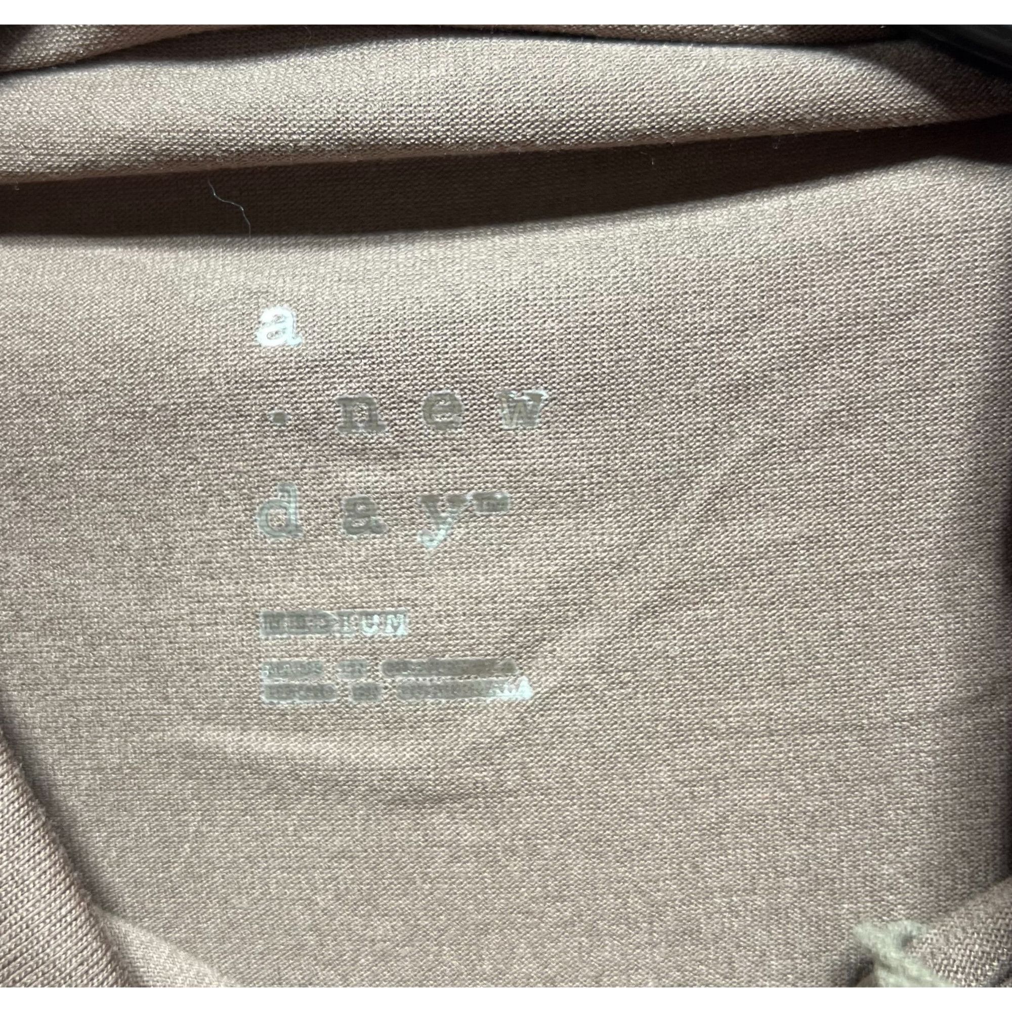 Other A New Day - Women's Long Sleeve Mock Turtleneck T-Shirt - Br Size M / US 6-8 / IT 42-44 - 10 Thumbnail