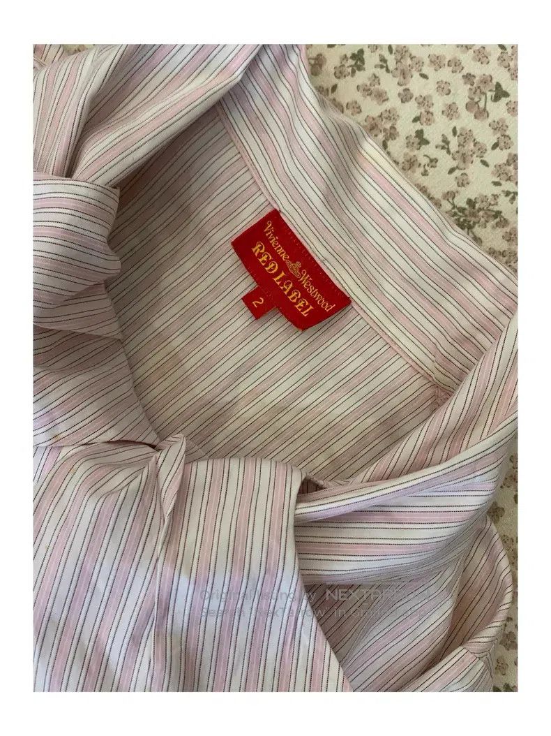 Vivienne Westwood Vivienne Westwood Striped bow long sleeve shirt Size M / US 6-8 / IT 42-44 - 6 Thumbnail