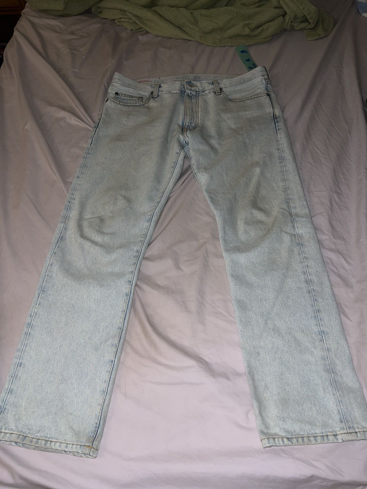 Off-White Off-White Logo Jeans (MSRP $795) Size US 34 / EU 50 - 2 Thumbnail