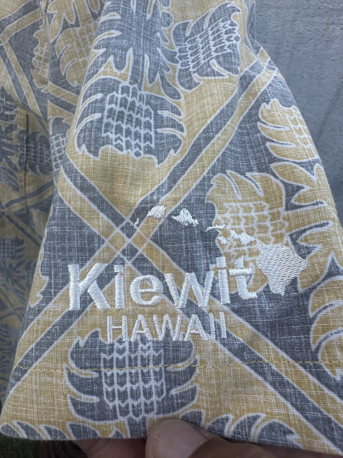 Reyn Spooner Reyn Spooner "Kiewit Hawaii Sign" Yellow/Blue Classic Medium Size US M / EU 48-50 / 2 - 4 Thumbnail