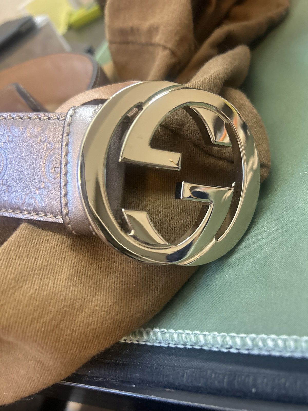 Gucci Gucci purple leather belt Size ONE SIZE - 2 Thumbnail