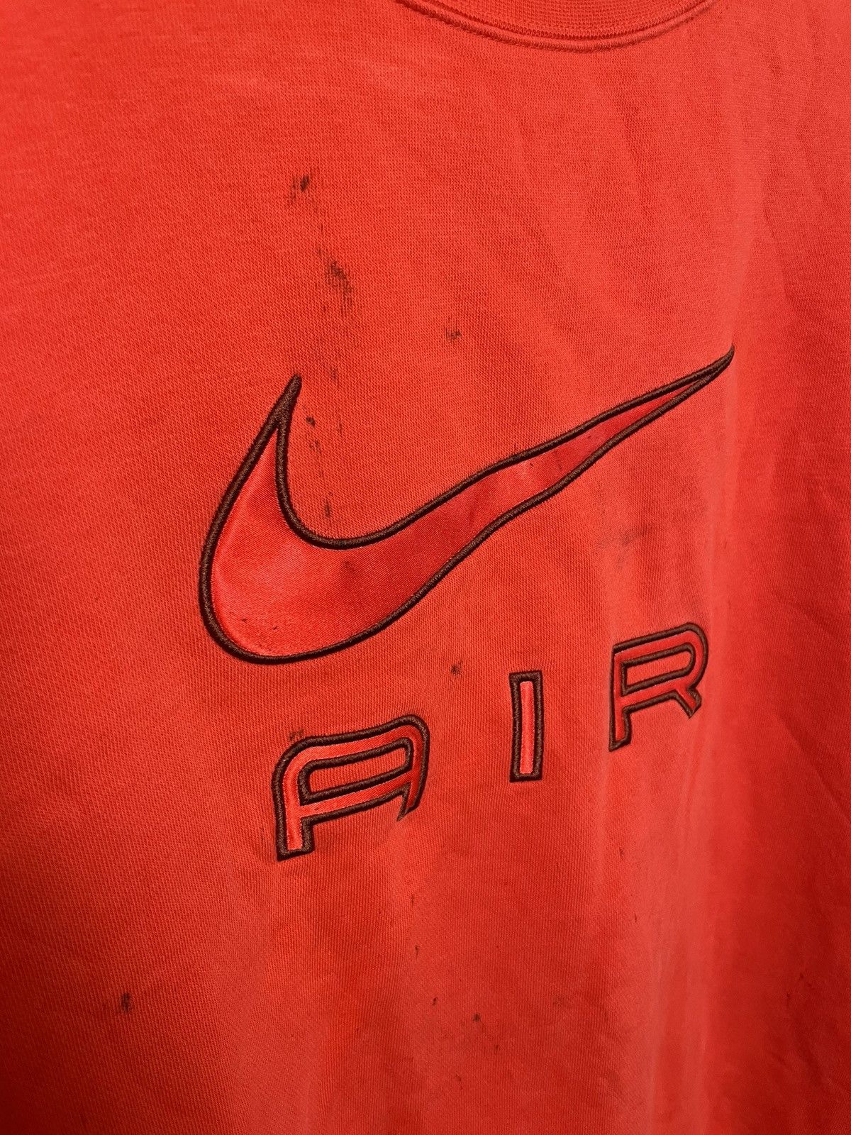 Nike × Vintage Nike Sweatshirt Crewneck Swoosh Logo Drill Y2K Style Size US S / EU 44-46 / 1 - 2 Thumbnail