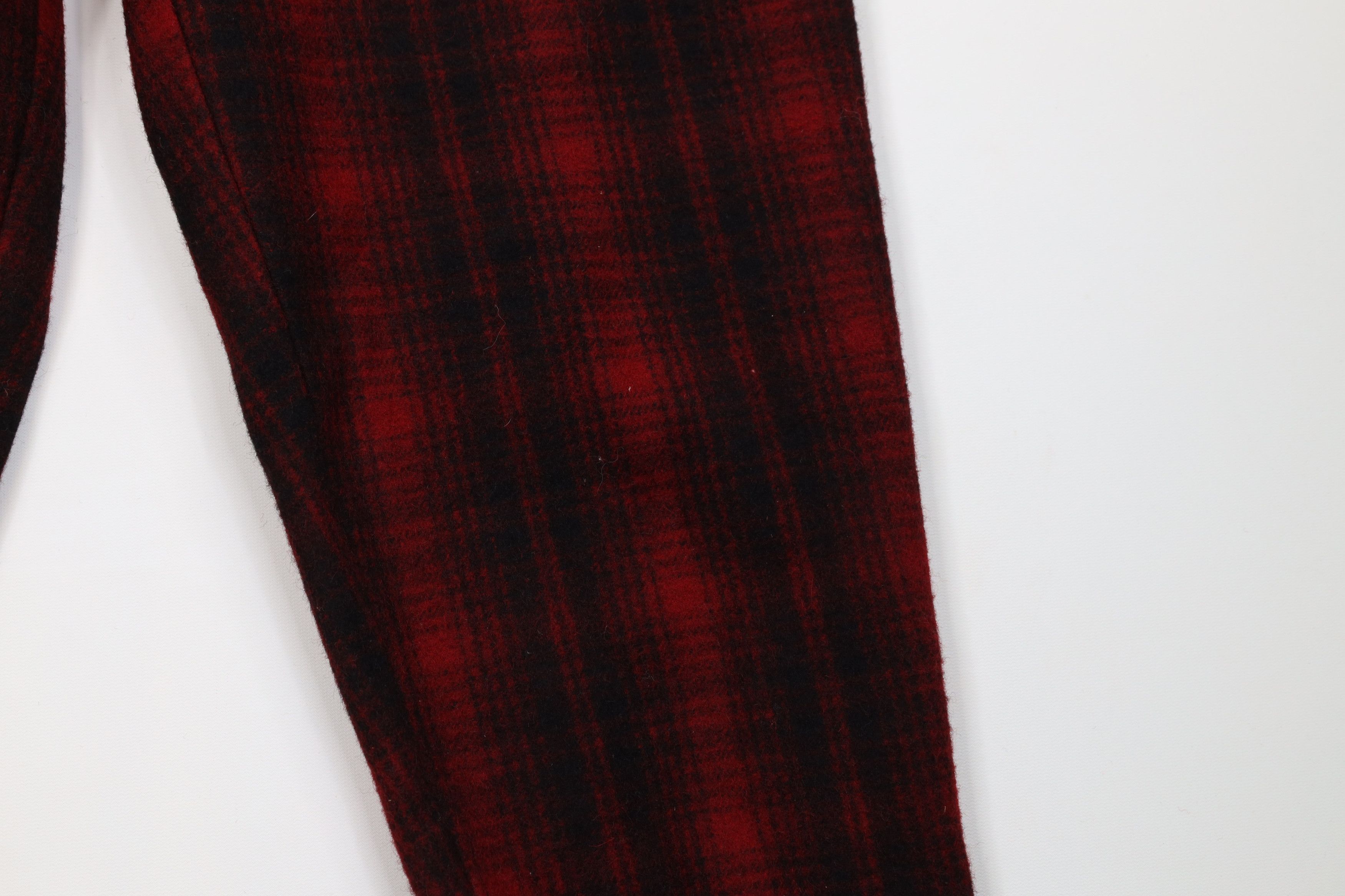 Vintage 60s 70s Woolrich Wool Joggers Pants Plaid USA